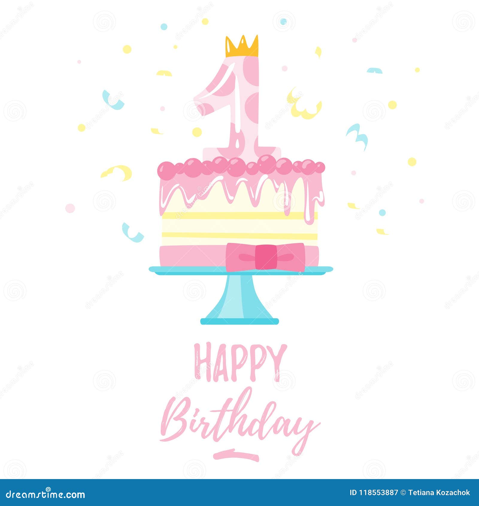 Happy Birthday Greeting Card Stock Vector - Illustration of greeting ...