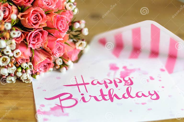 Happy birthday greetings stock photo. Image of envelope - 70957890