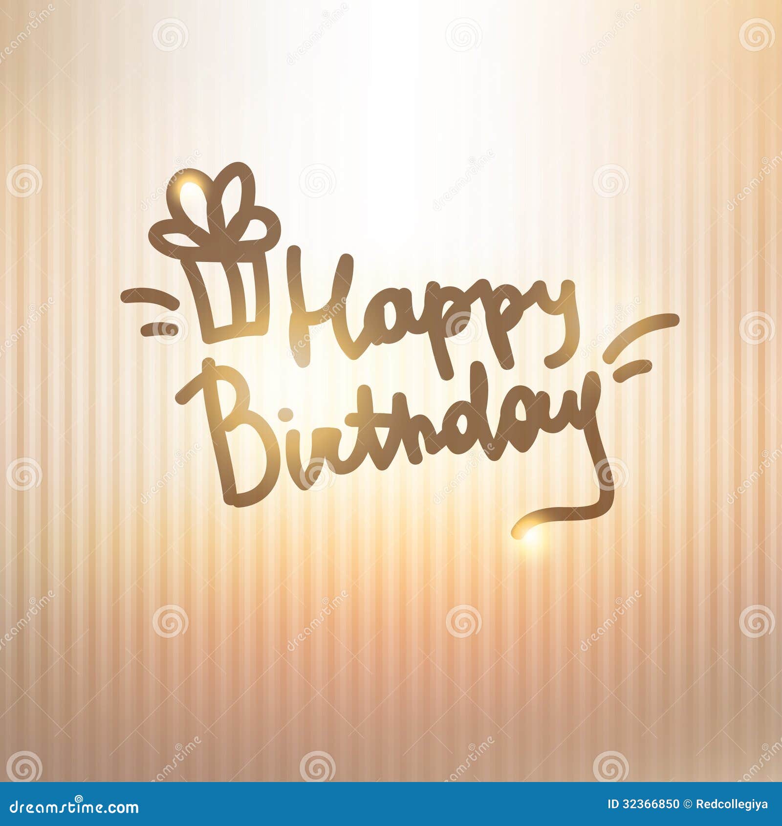 Happy birthday stock vector. Illustration of drawn, light - 32366850