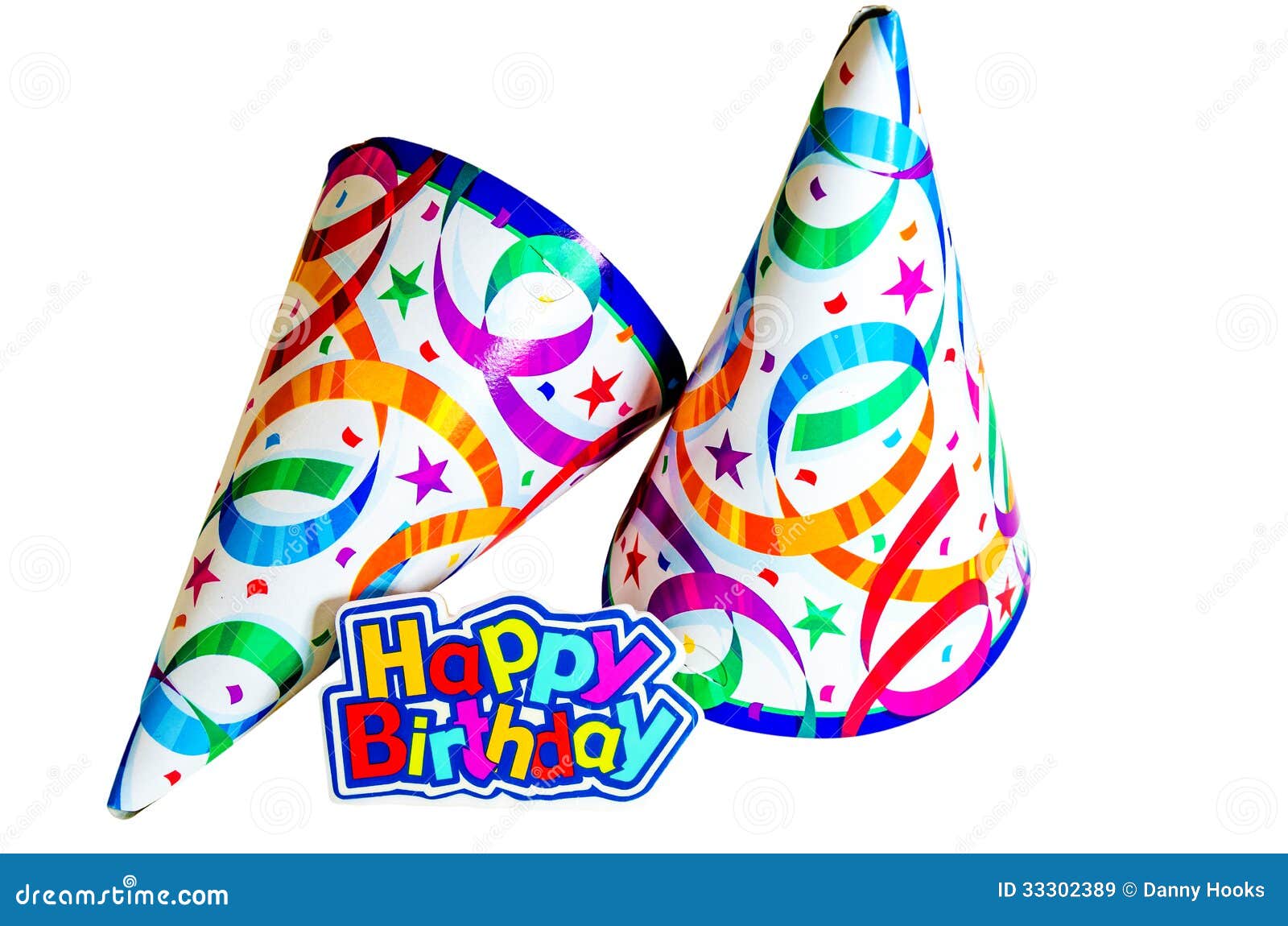 Wonderbaar Happy Birthday with Hats stock image. Image of festive - 33302389 TL-96