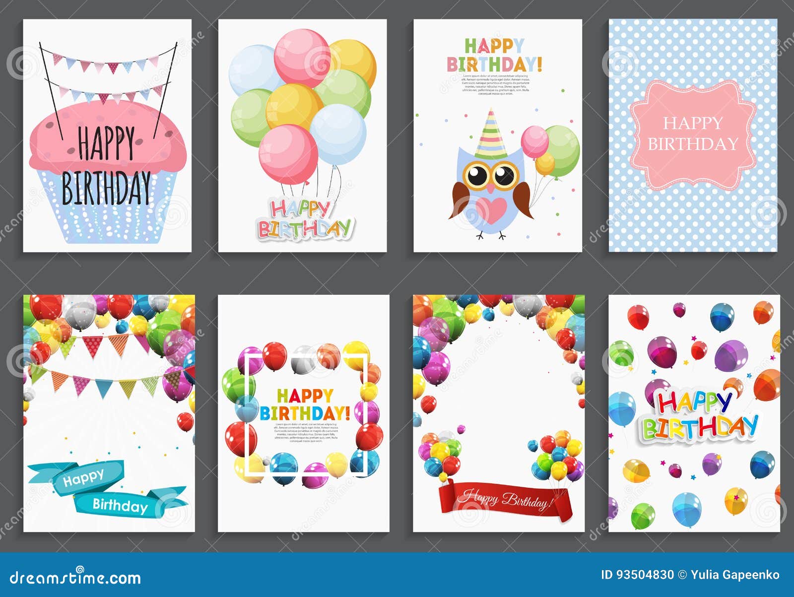 Happy Birthday Invitation Card Template, Vector Illustration of Birthday  Party Background Stock Vector - Illustration of cards, decoration: 114257073