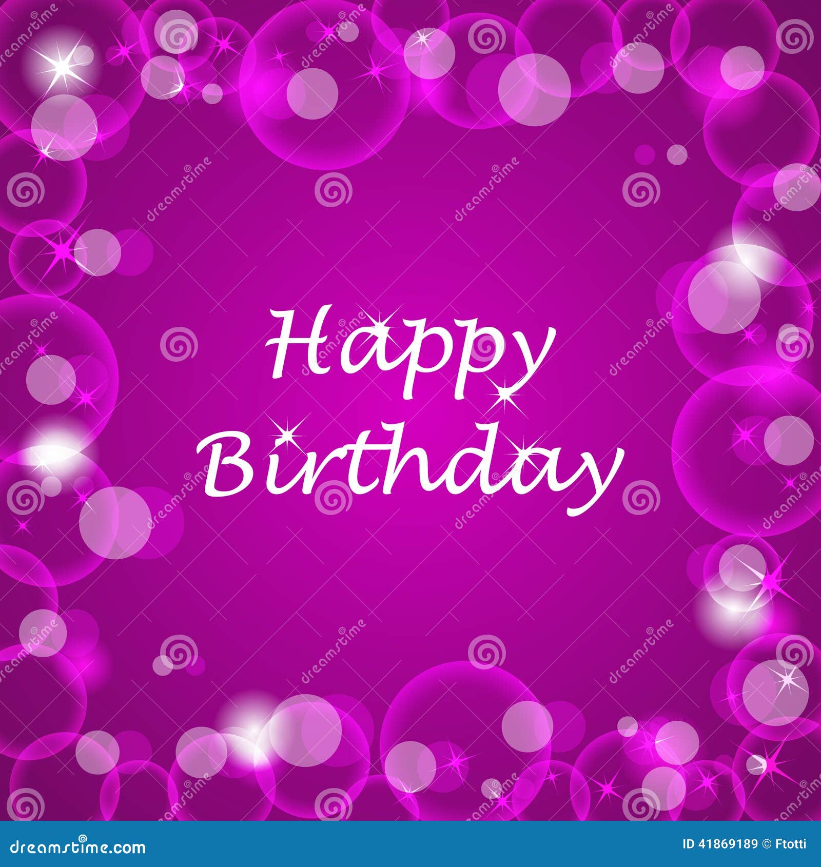 Happy Birthday Illustration with Bubbless on the Background Stock Vector -  Illustration of desktop, cover: 41869189