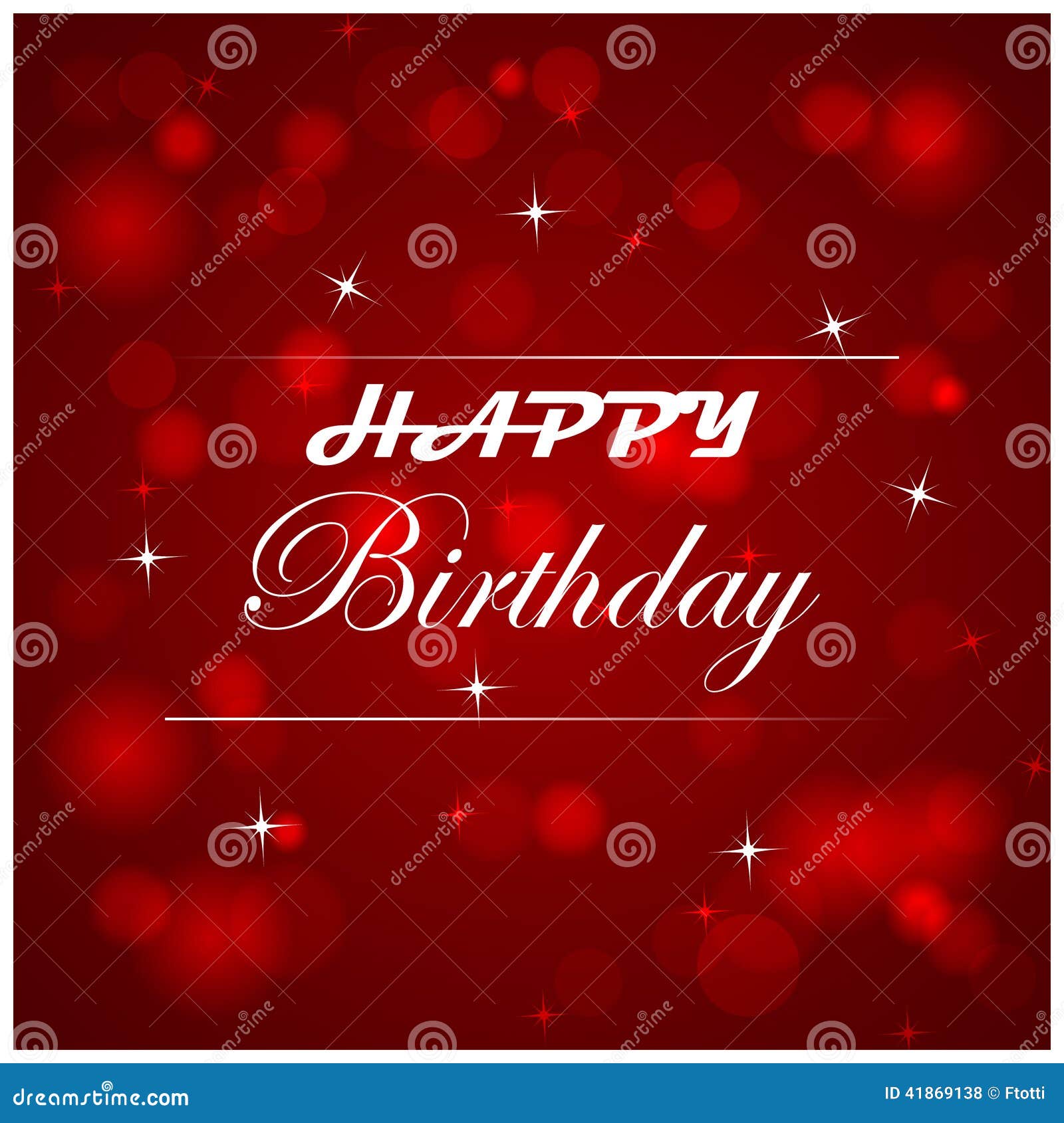 Happy Birthday Illustration with Light on the Background Stock Vector ...
