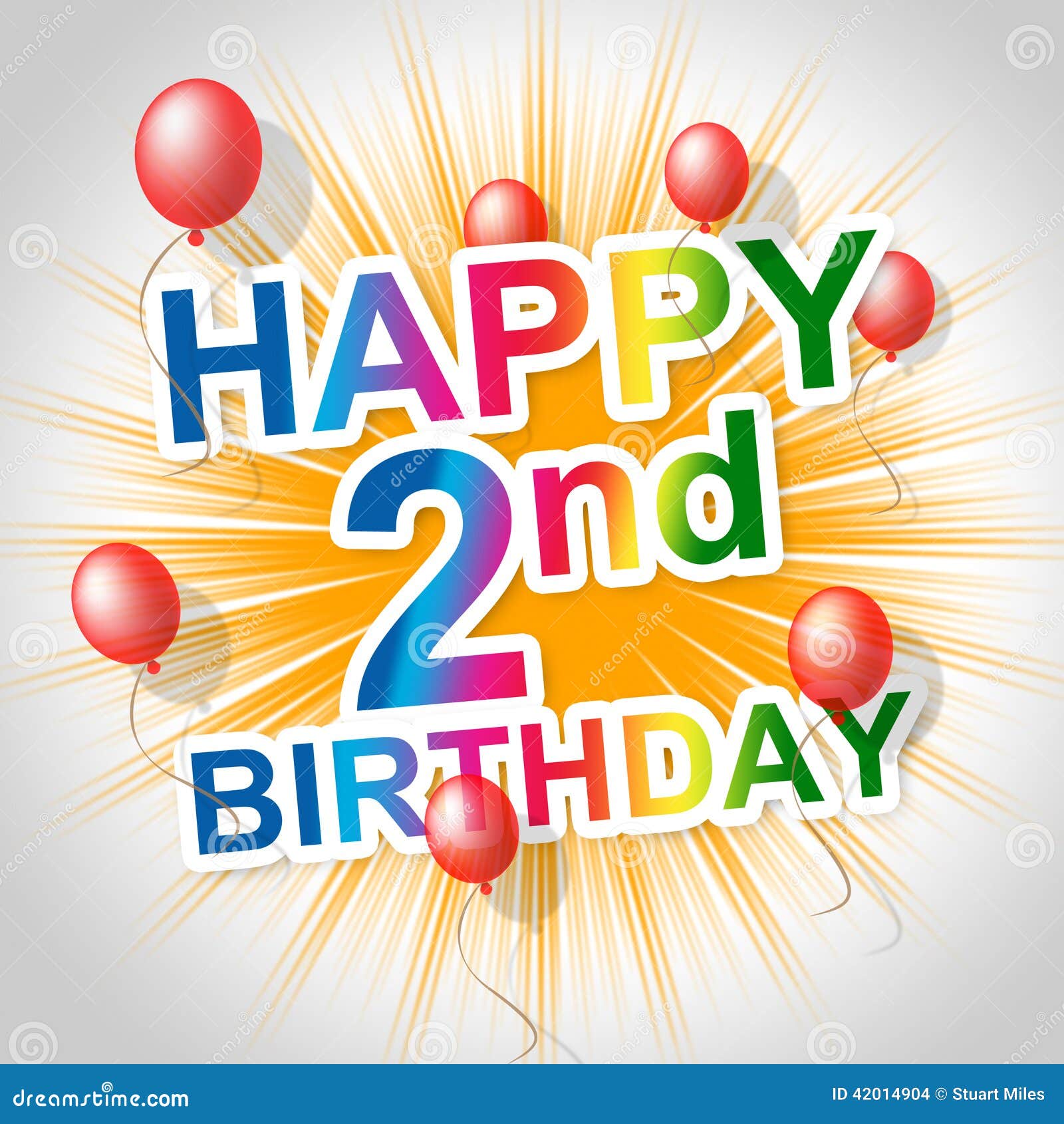 Happy Second Birthday Stock Illustrations – 1,352 Happy Second Birthday  Stock Illustrations, Vectors & Clipart - Dreamstime