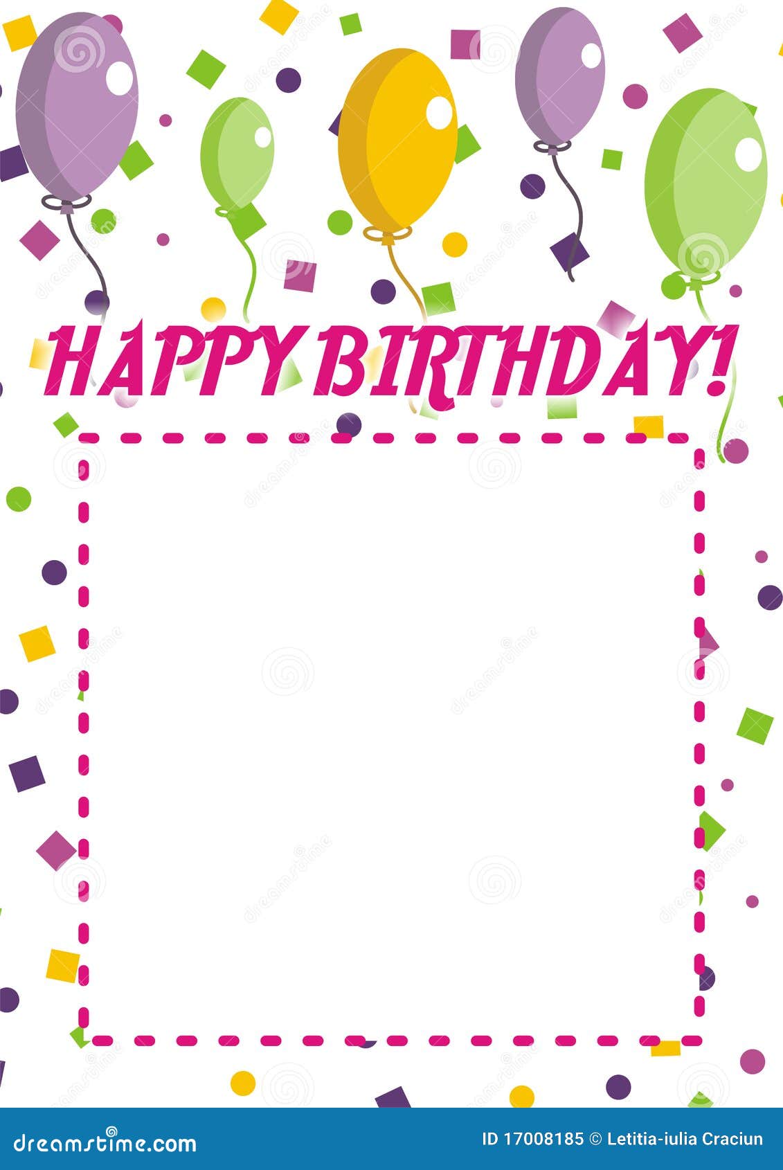 Happy Birthday Invitation stock vector Illustration of Happy Birthday Invitation stock vector Illustration of