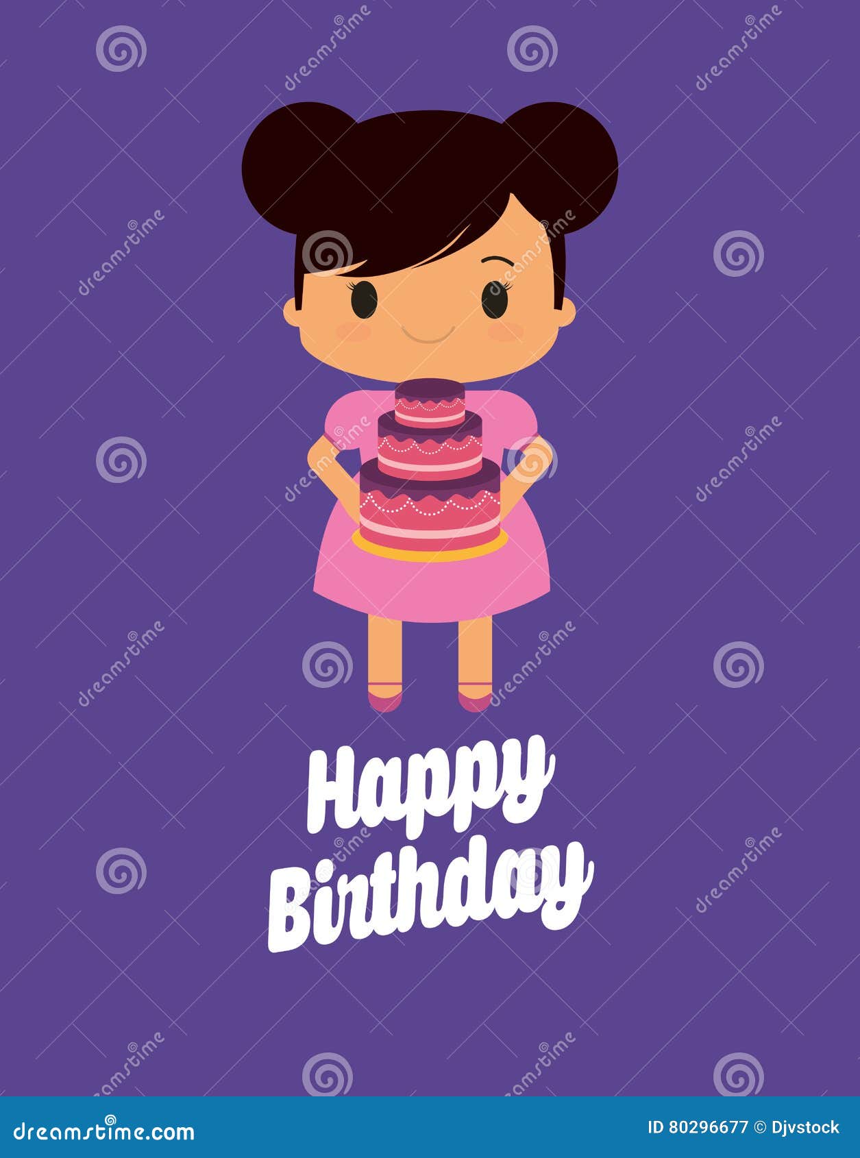 Happy birthday kid cartoon stock vector. Illustration of junior - 80296677