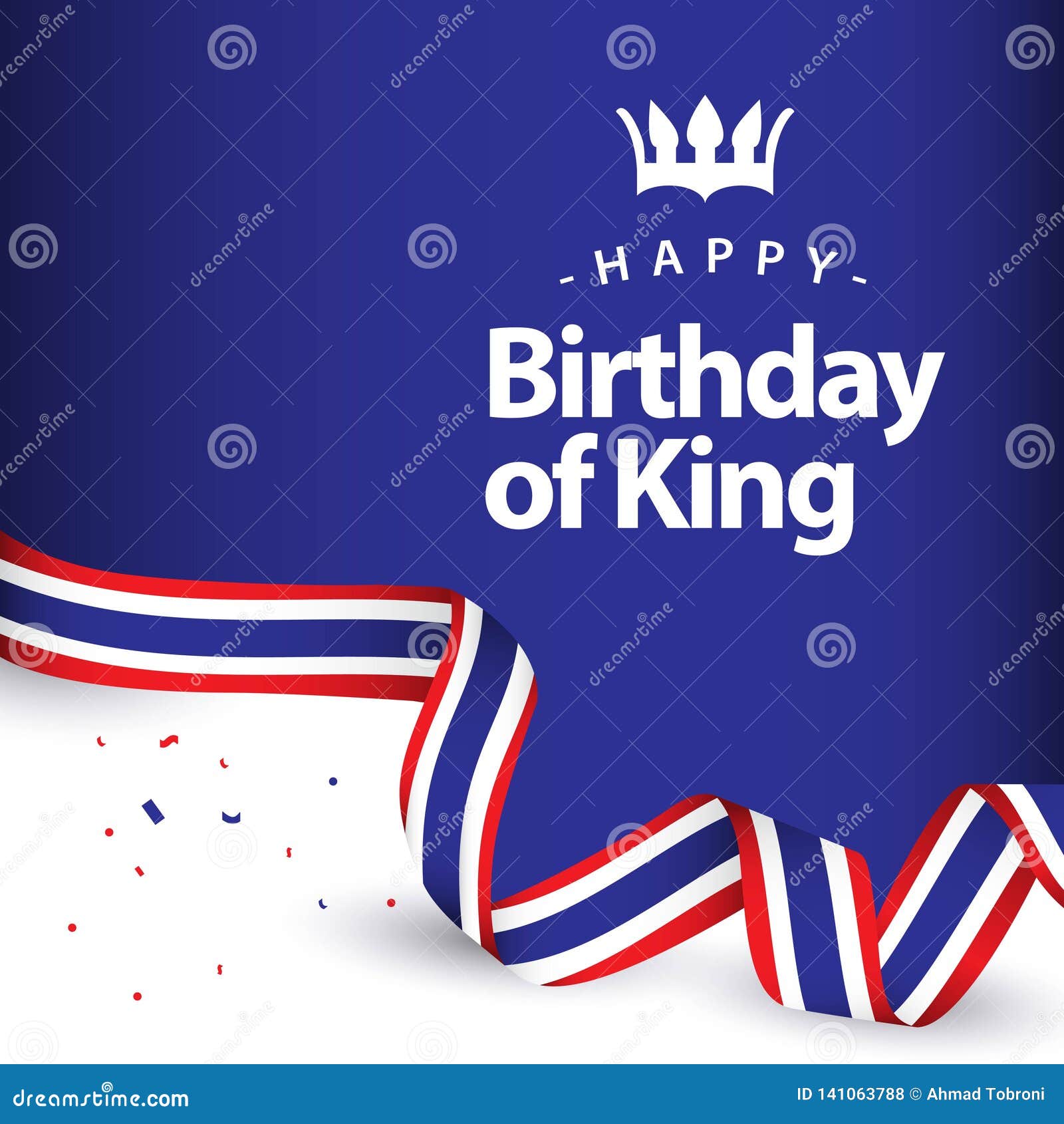 Download Happy Birthday Of King Vector Template Design Illustration ...