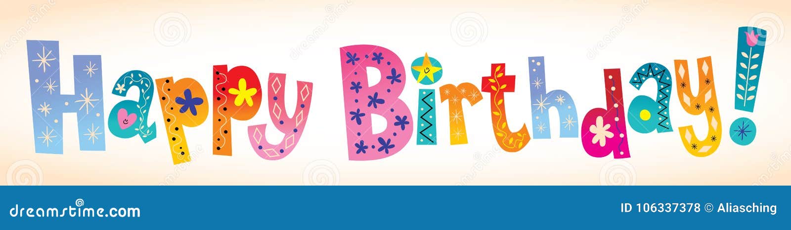 happy birthday lettering design it s great stock vector happy birthday lettering designs