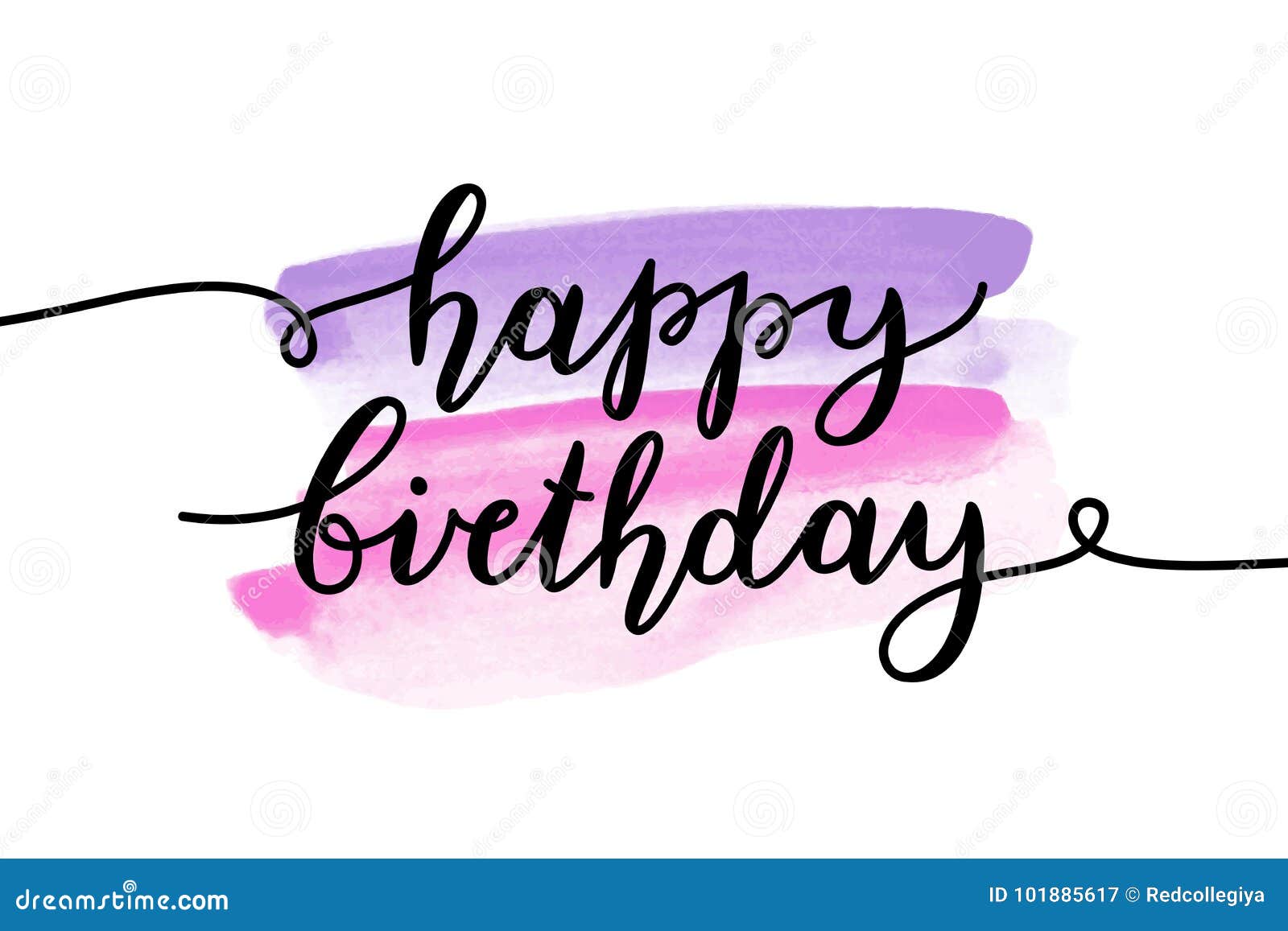 Happy birthday lettering stock illustration. Illustration of birthday ...