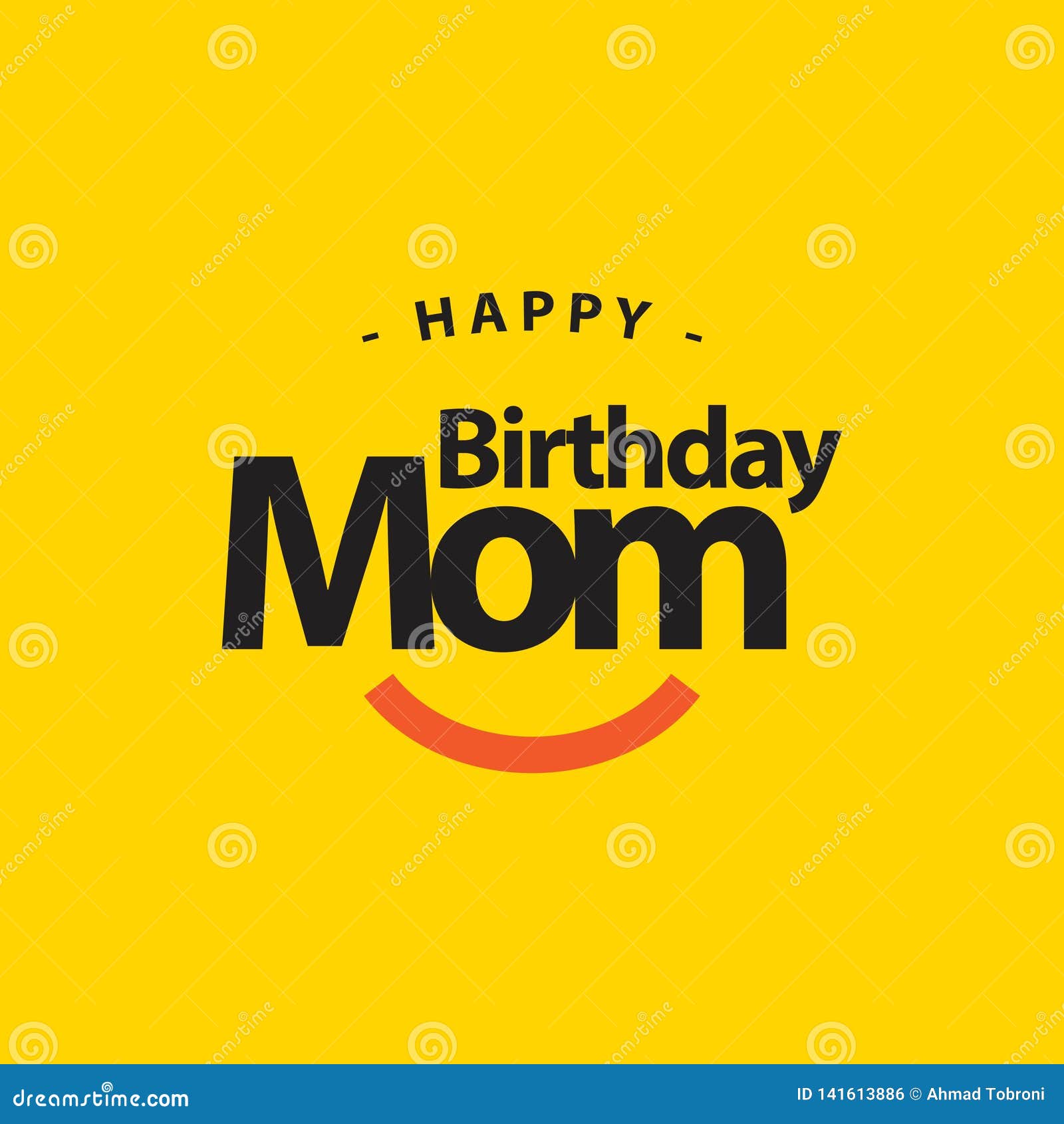 Premium Vector  A happy birthday mom sign that says happy