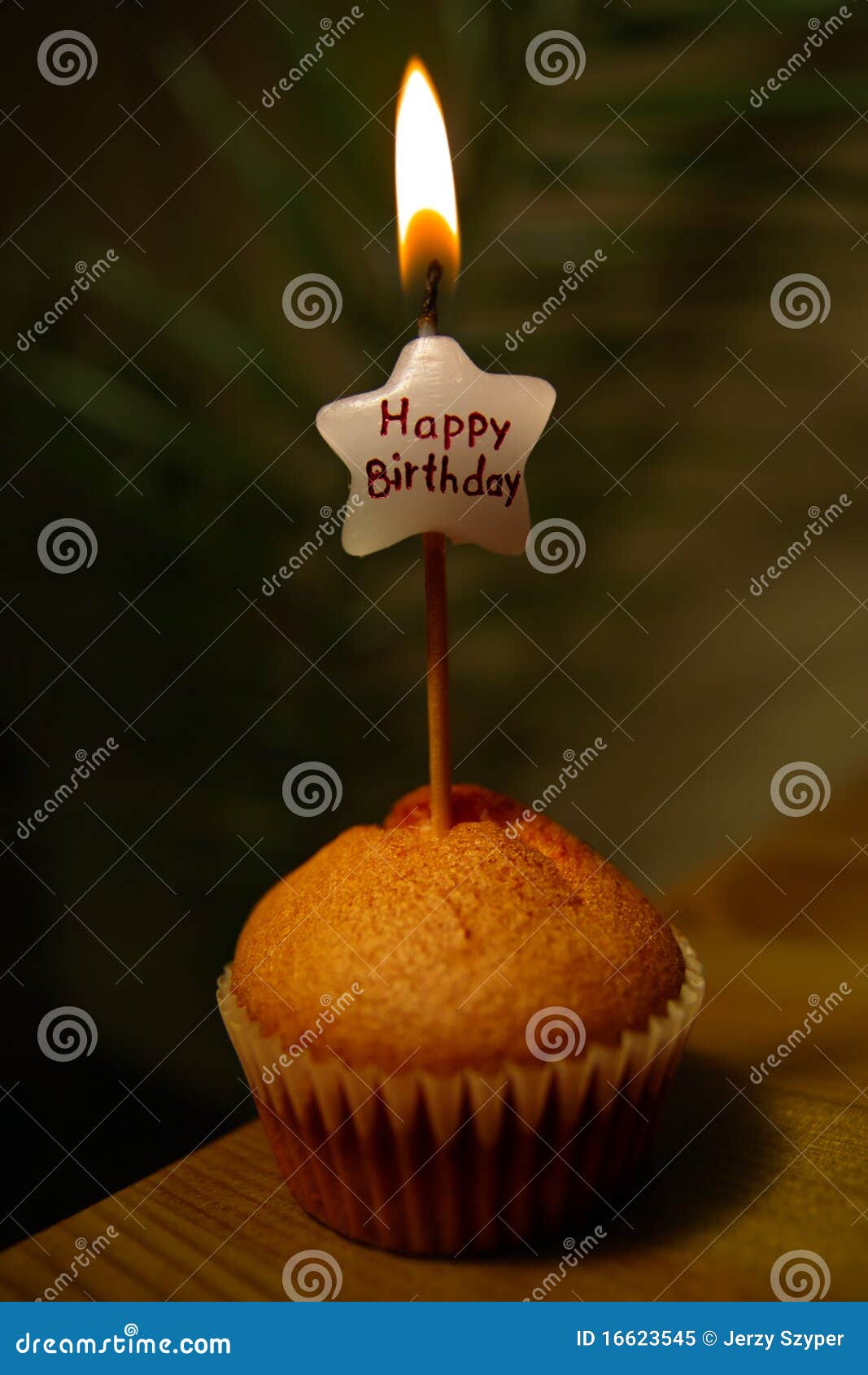 Happy Birthday muffin stock image. Image of birthday - 16623545