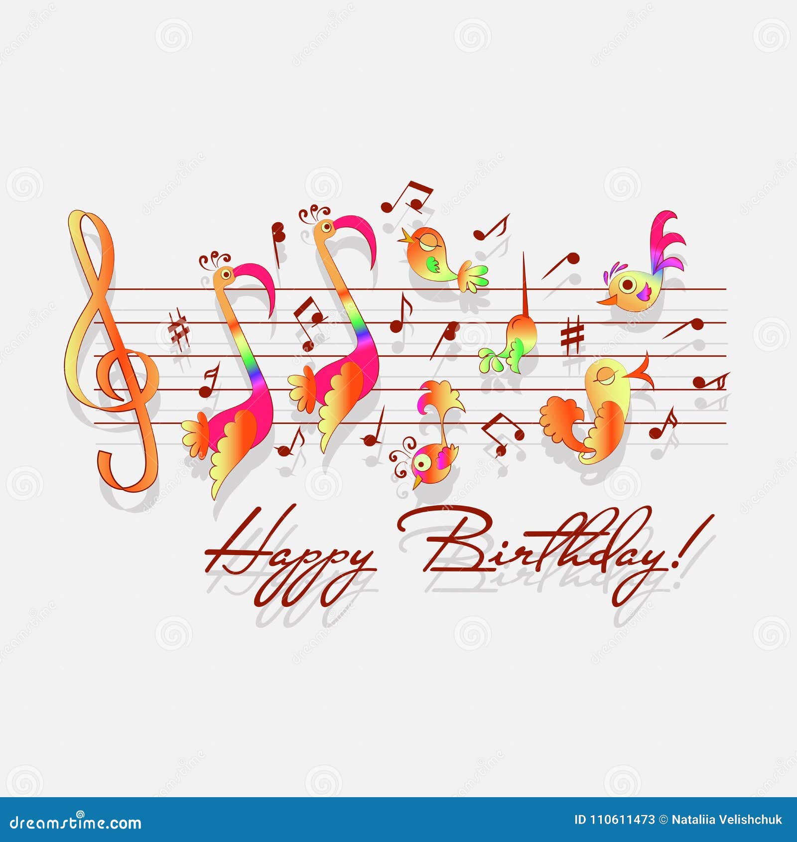 Happy Birthday Musical Congratulations Stock Vector Illustration Of Brilliant Musical Happy Birthday Musical Congratulations Stock Vector Illustration Of Brilliant Musical