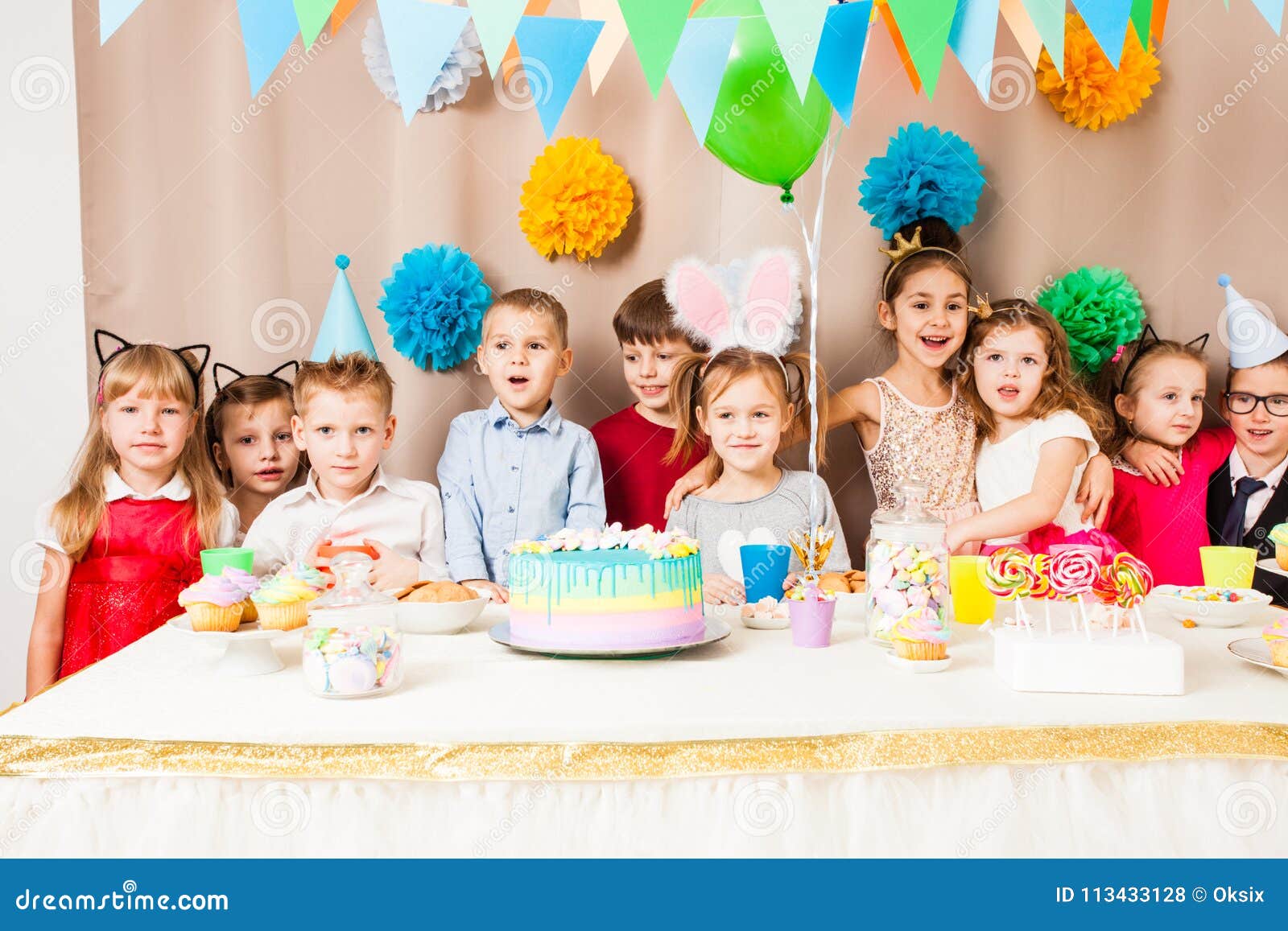 Happy birthday party stock photo. Image of girl, decoration ...