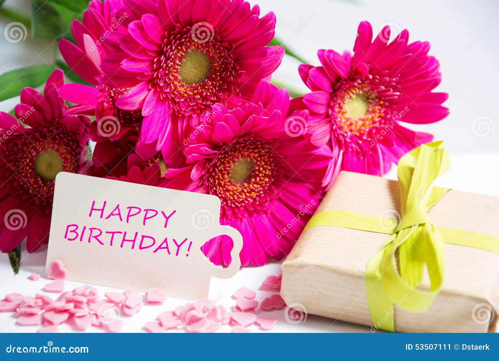 Verbazingwekkend Happy birthday stock image. Image of present, decoration - 53507111 XX-46