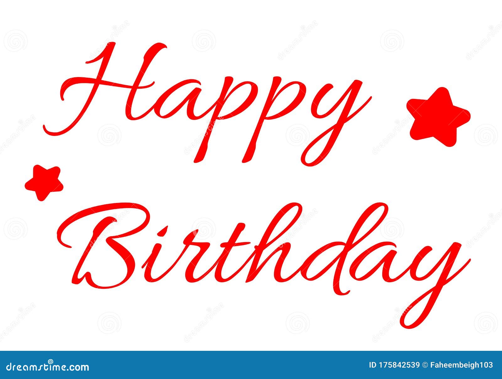 Happy Birthday Red Clip Art