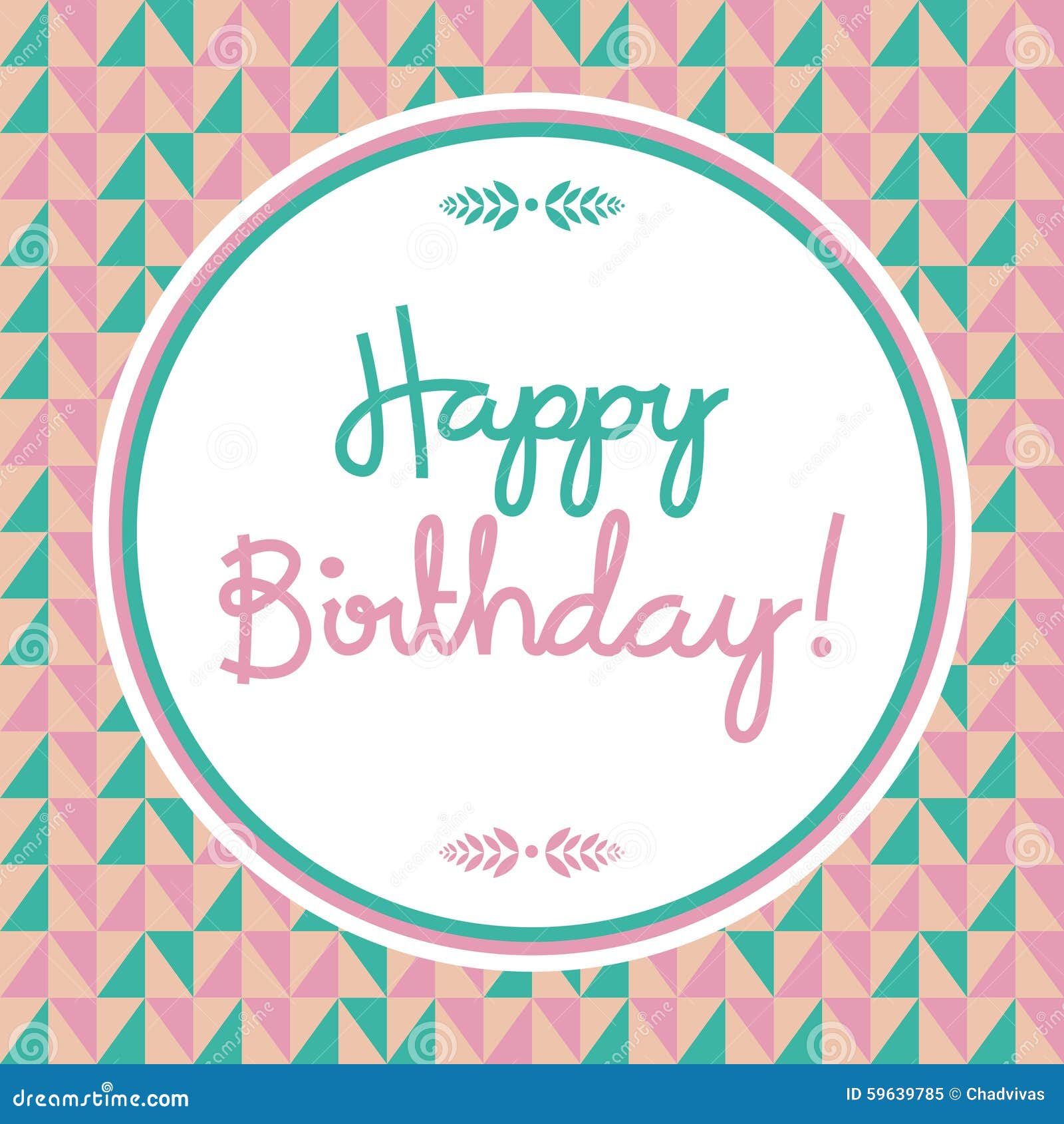 Happy Birthday Retro Card stock illustration. Illustration of letters ...