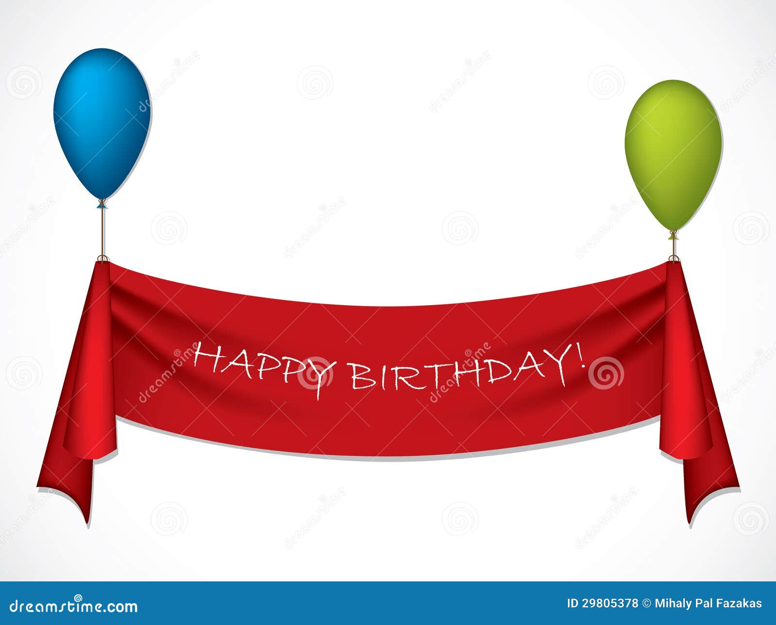 Happy Birthday Ribbon Clipart for Commercial Use Digital Moveable