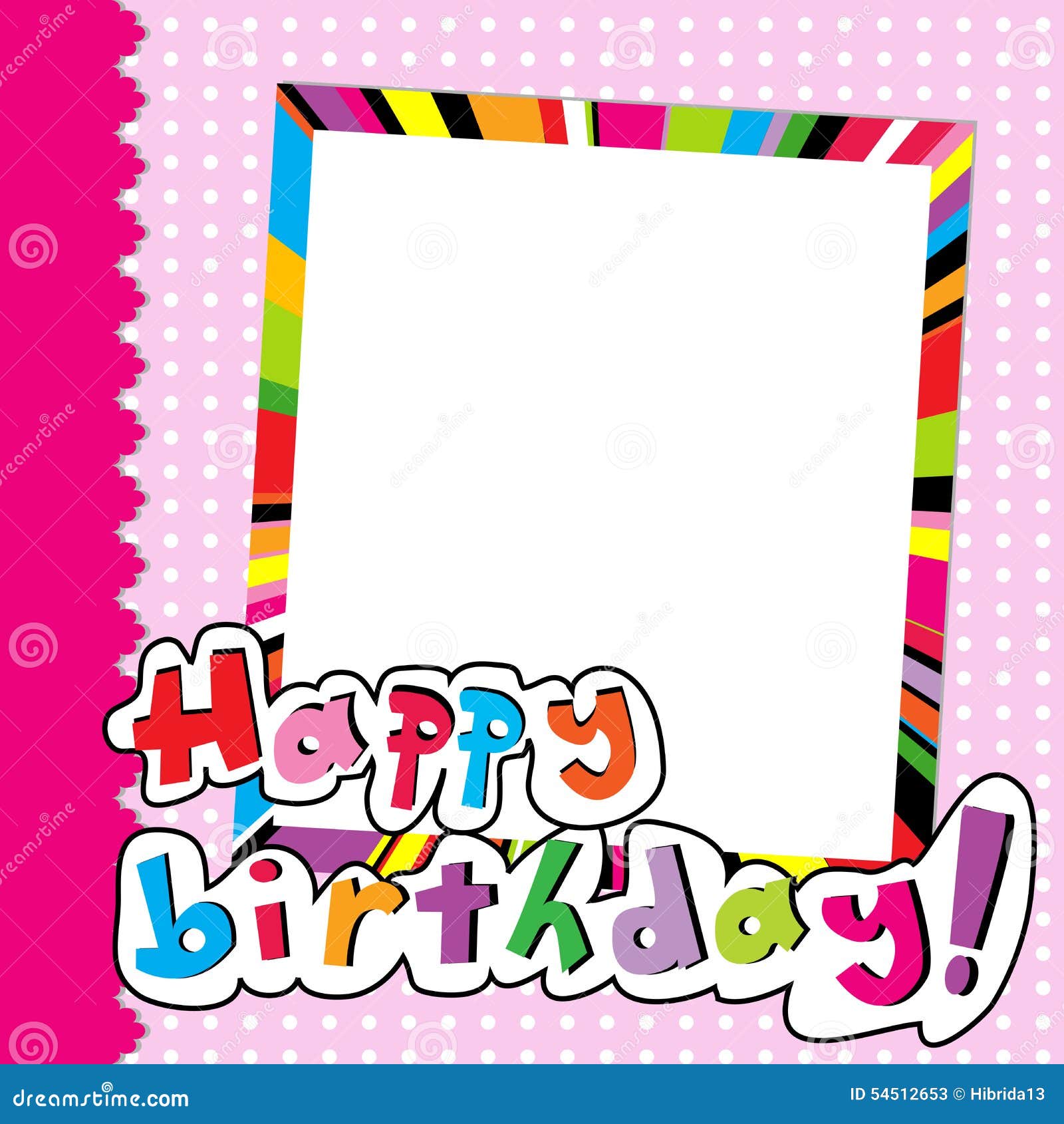 Happy Birthday Scrapbook For Baby Girl Stock Vector - Illustration of