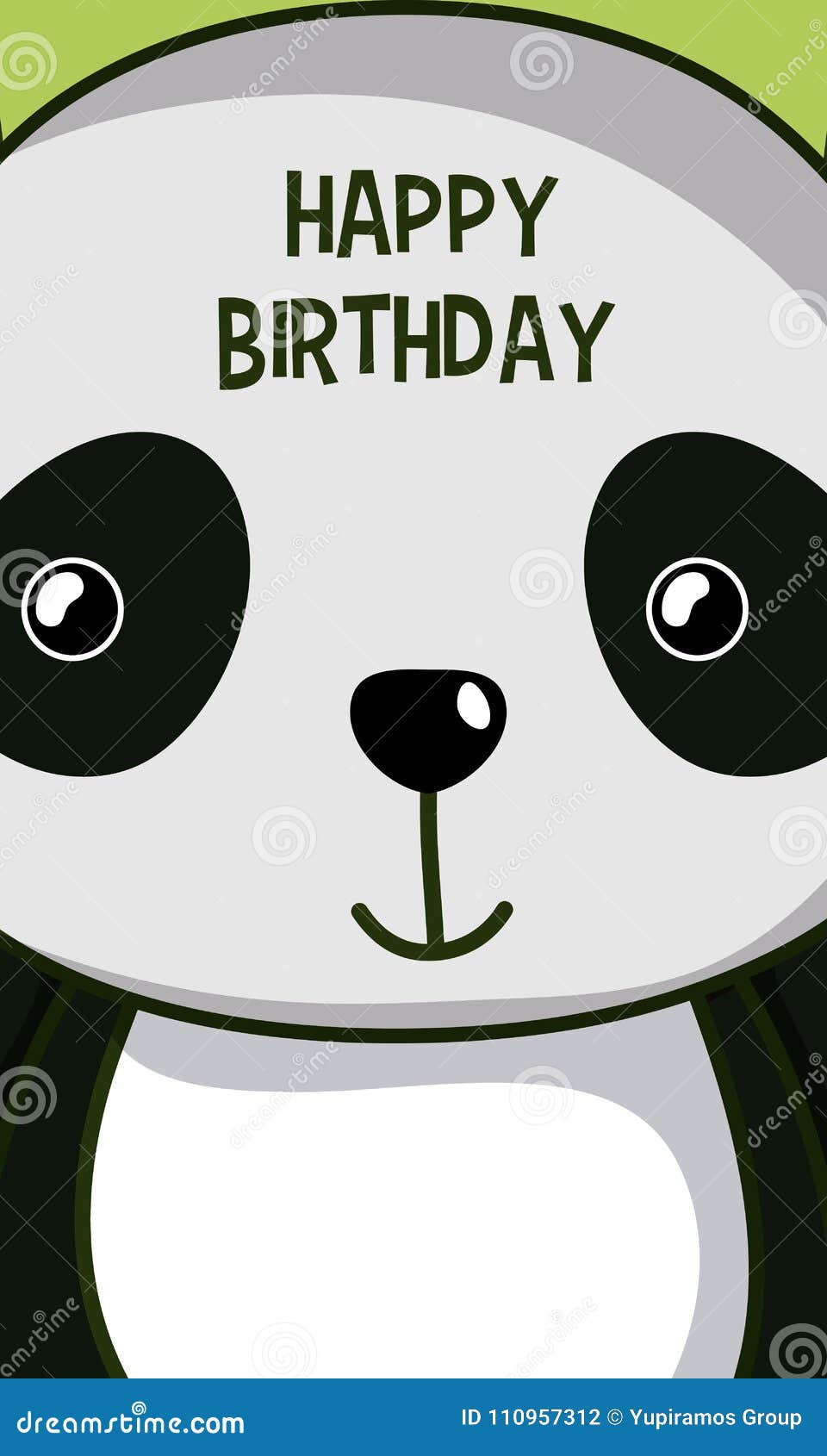 Download Happy Birthday To You Panda Cartoon Stock Vector ...