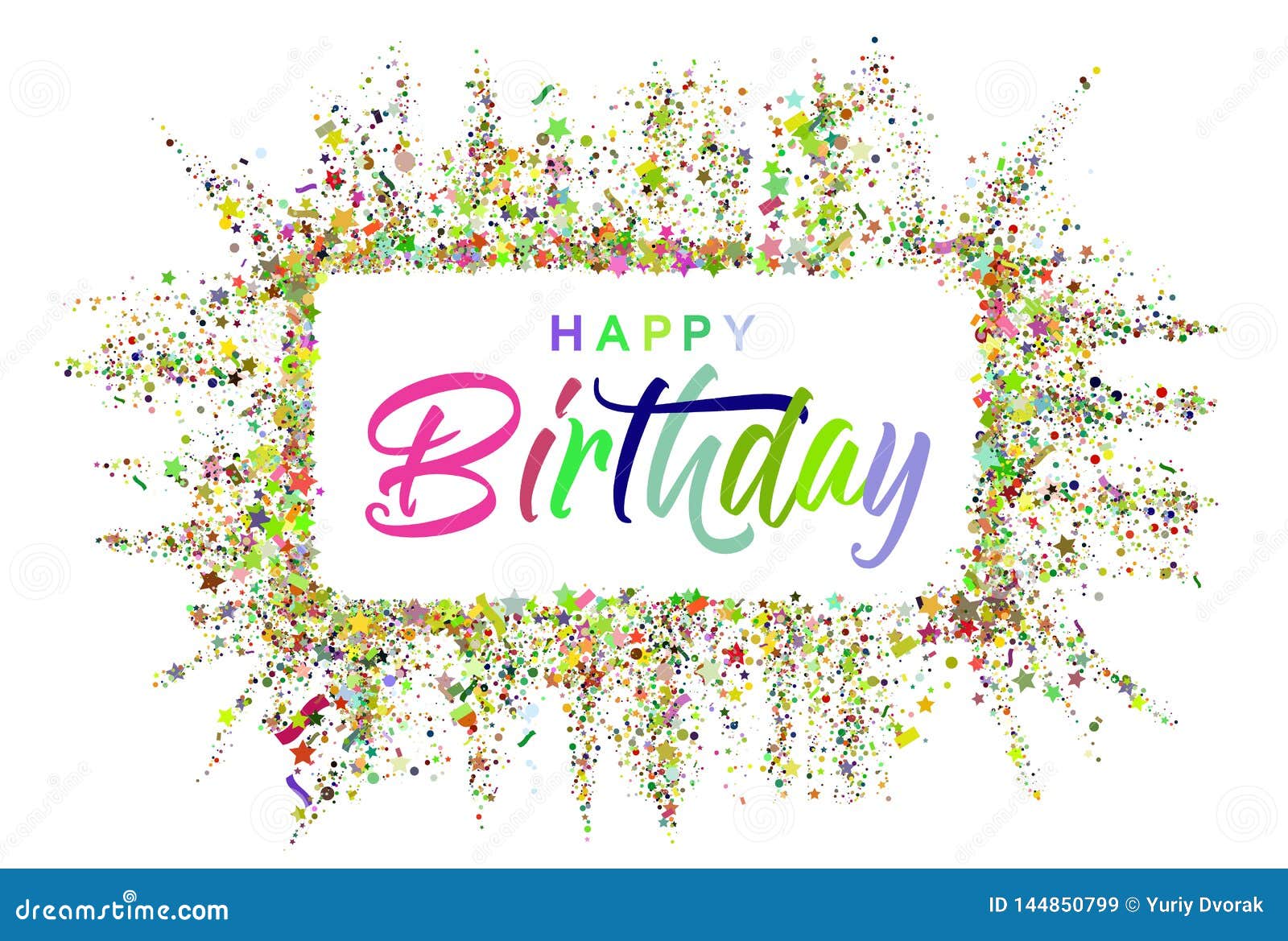 Happy Birthday Typography Design for Greeting Cards and Invitation ...