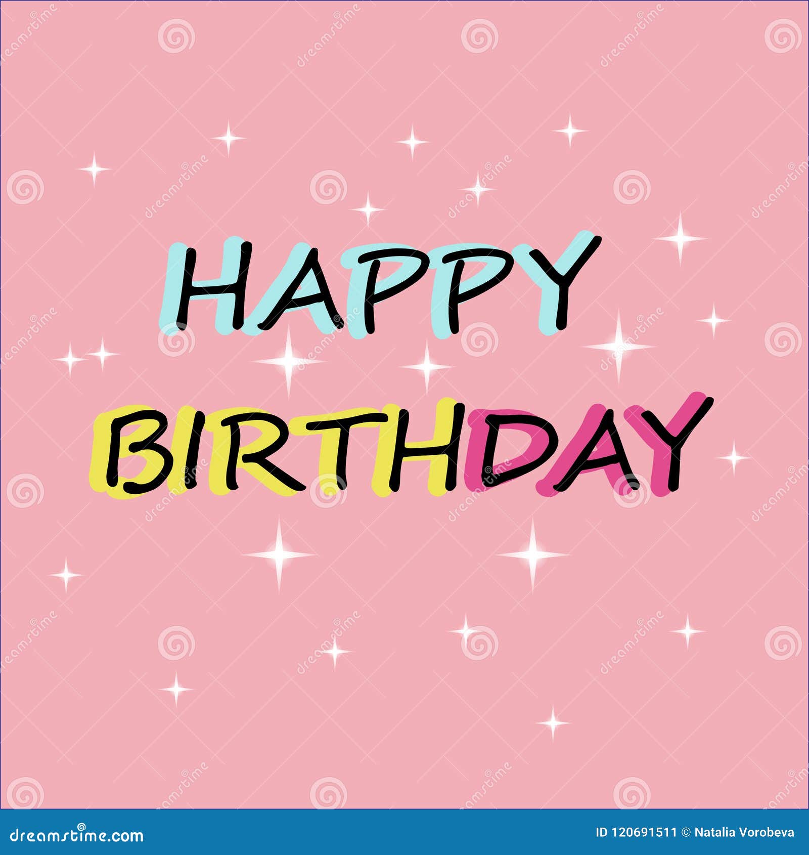 Have The Best Birthday Ever! Stock Illustration - Illustration of best, great: 120691511