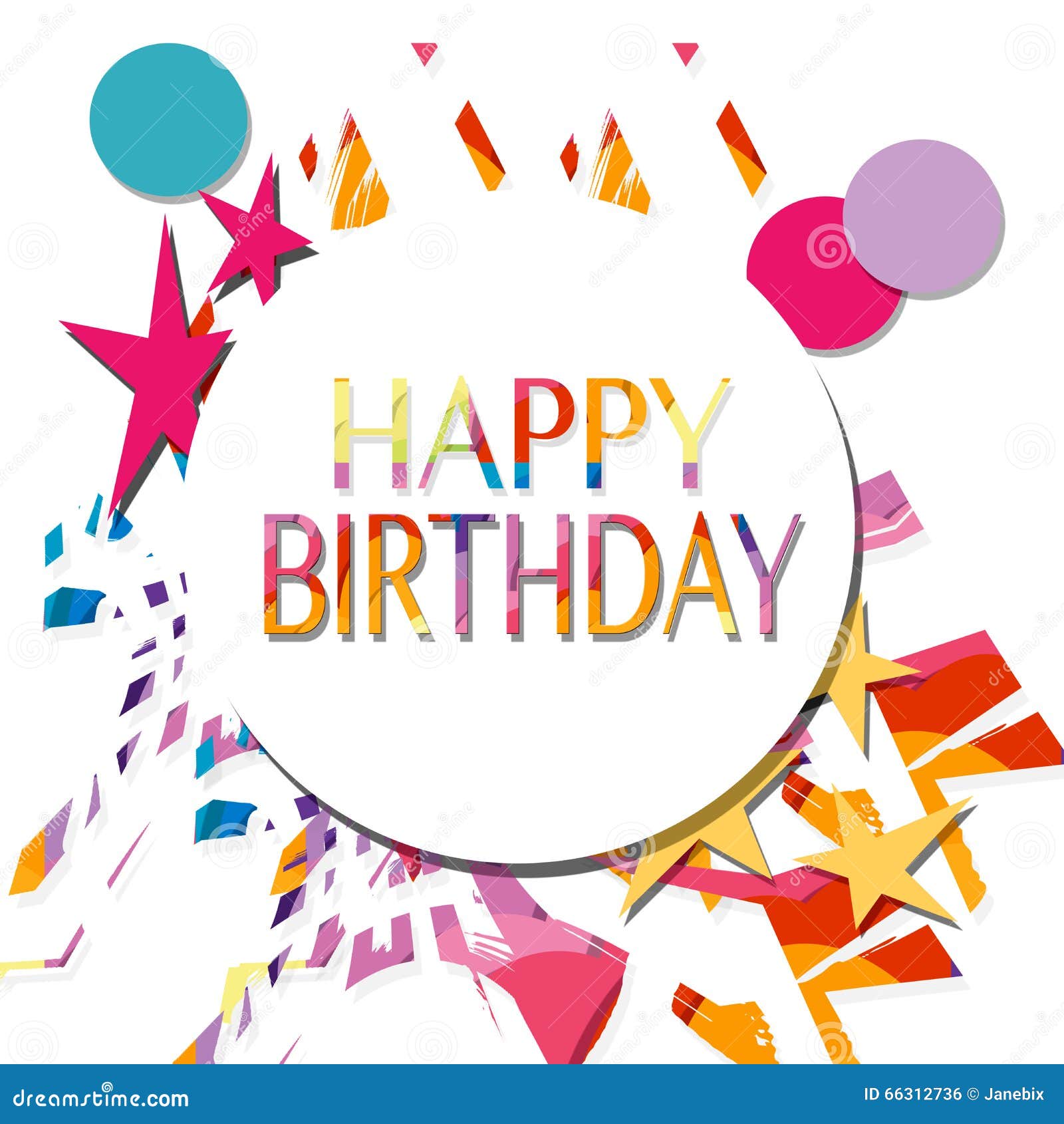 Happy birthday stock illustration. Illustration of cover - 66312736