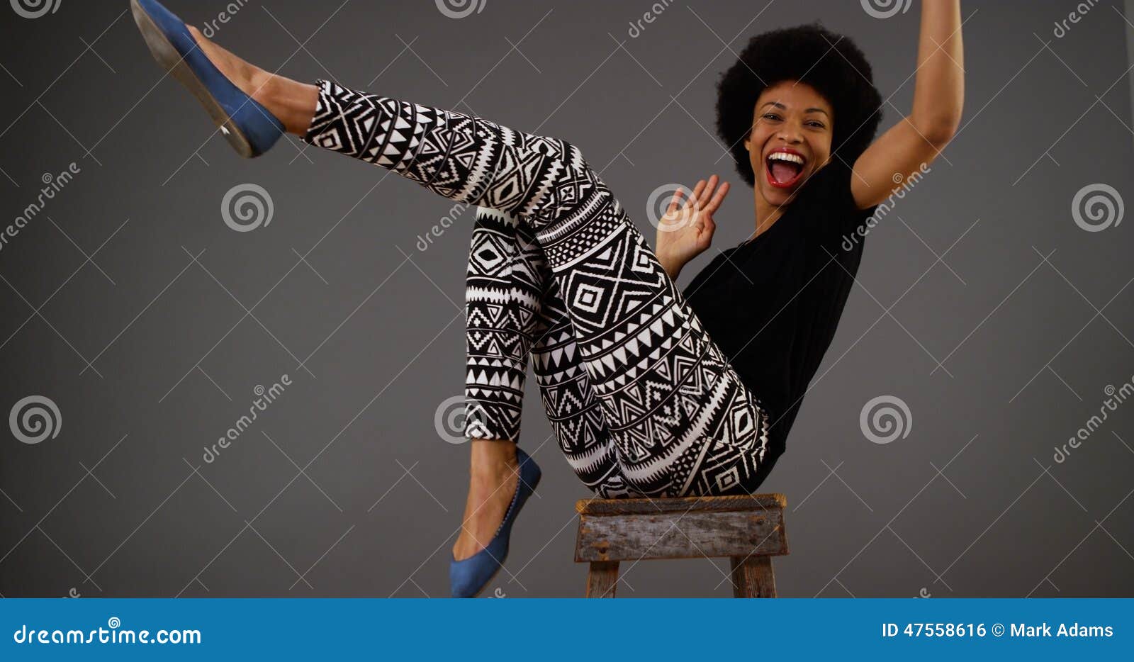 Black Girl Dancing On Table