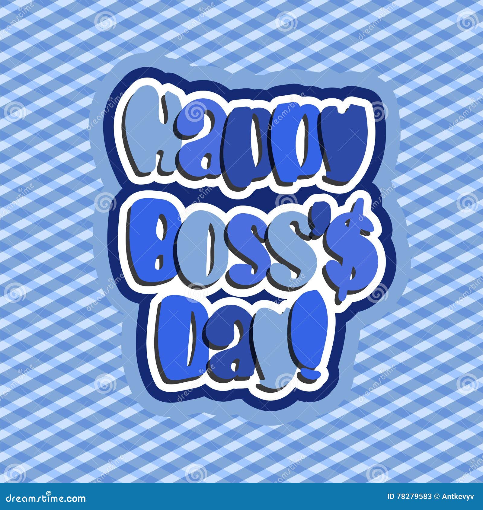 Happy Boss day stock vector. Illustration of work, card - 78279583