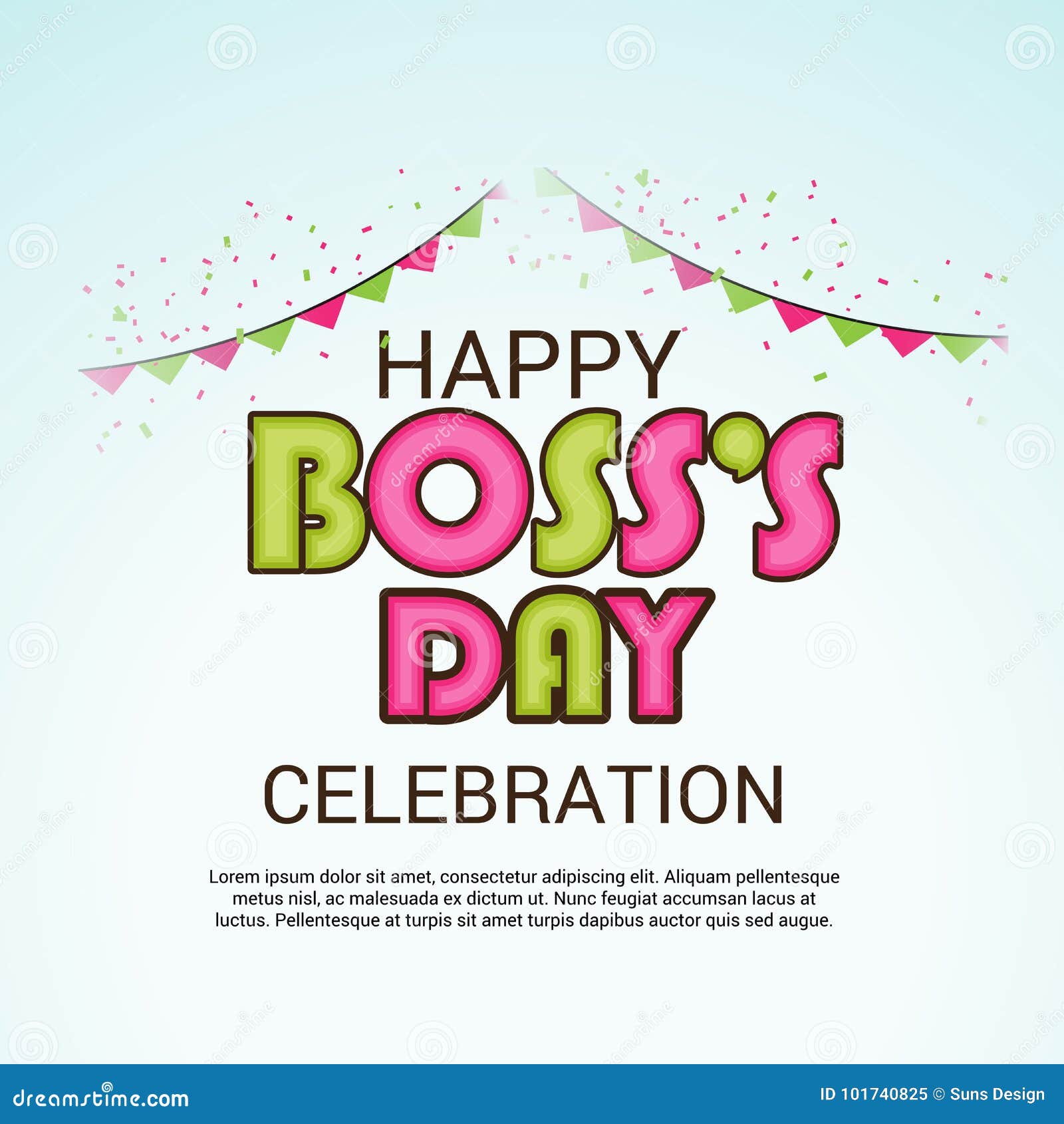 Happy Boss`s Day. stock illustration. Illustration of symbol - 101740825