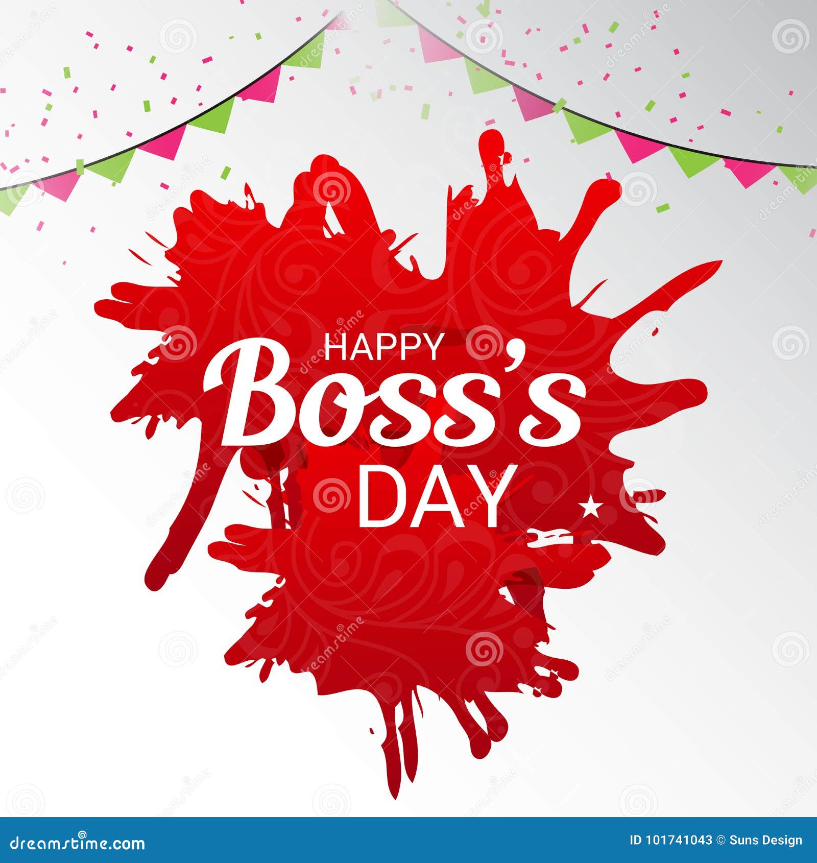 Happy Boss`s Day. stock illustration. Illustration of employee - 101741043