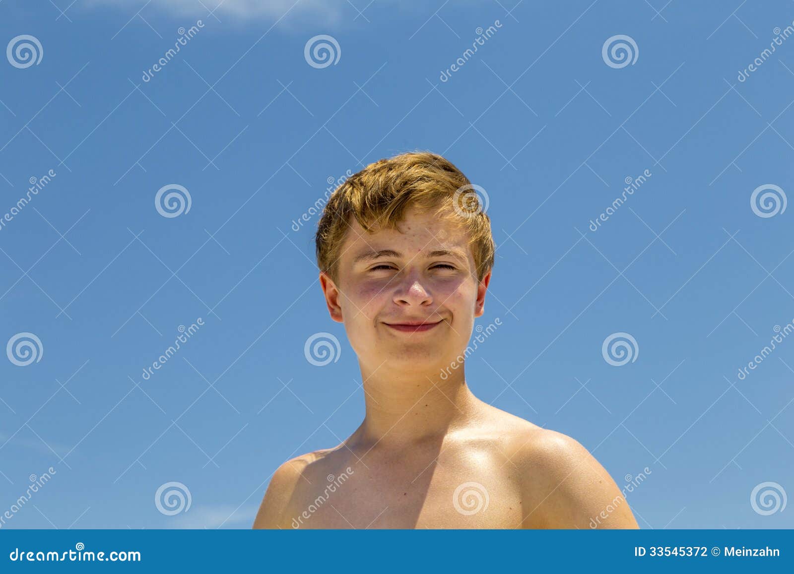 Happy Boy after Swimming at Stock Photo - Image of life, face: 33545372