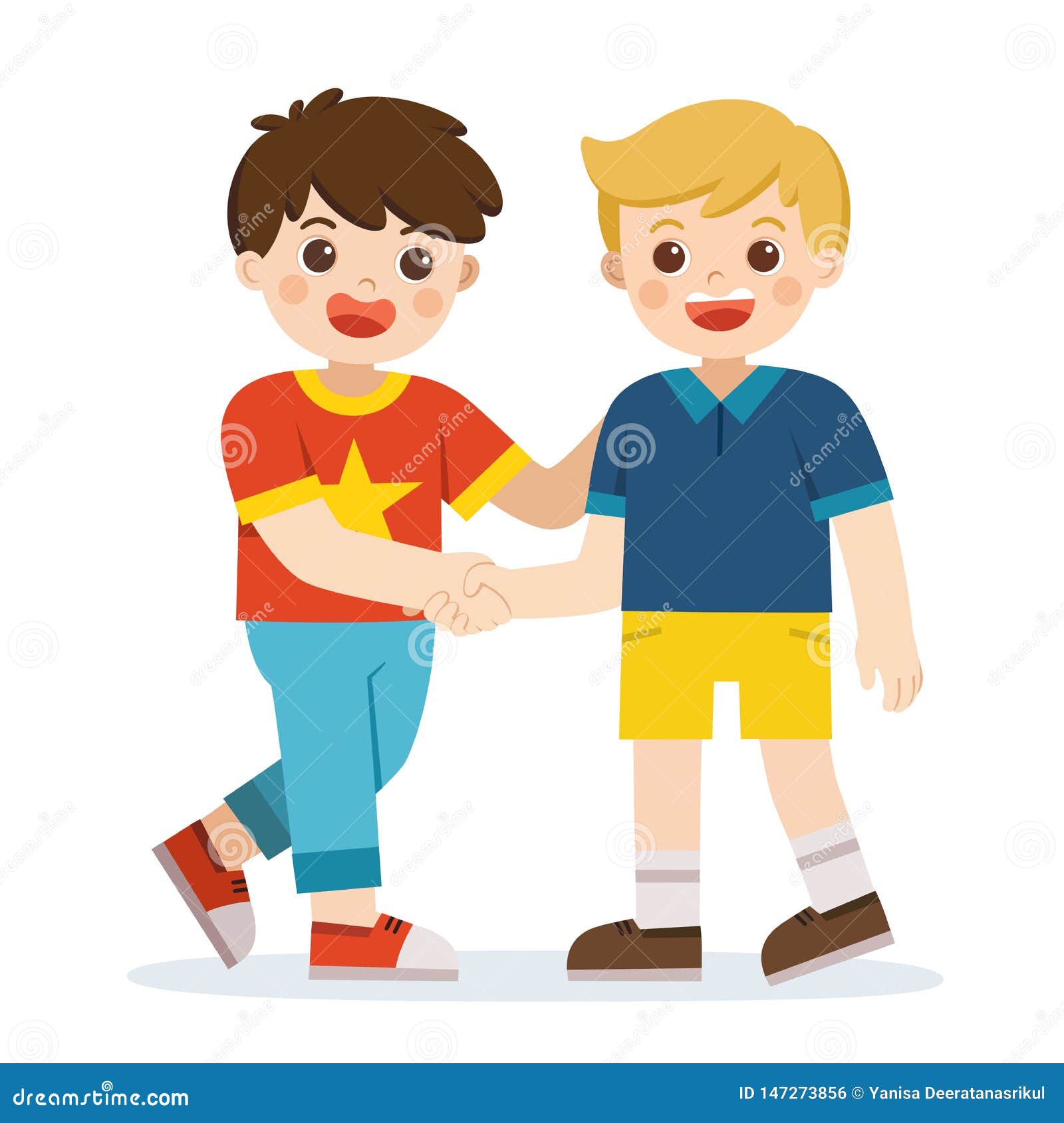 group of boy friends clipart