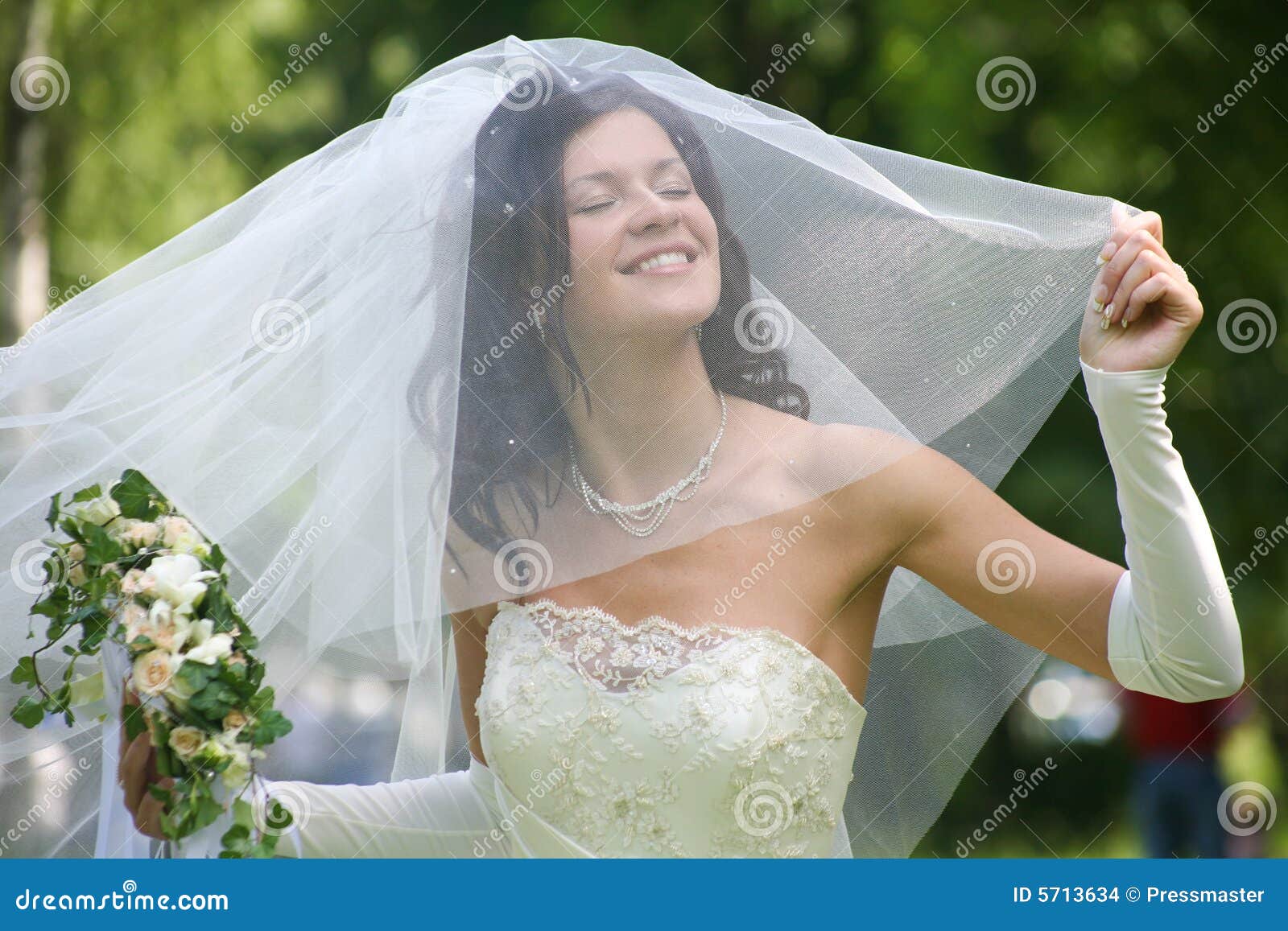 happy bride