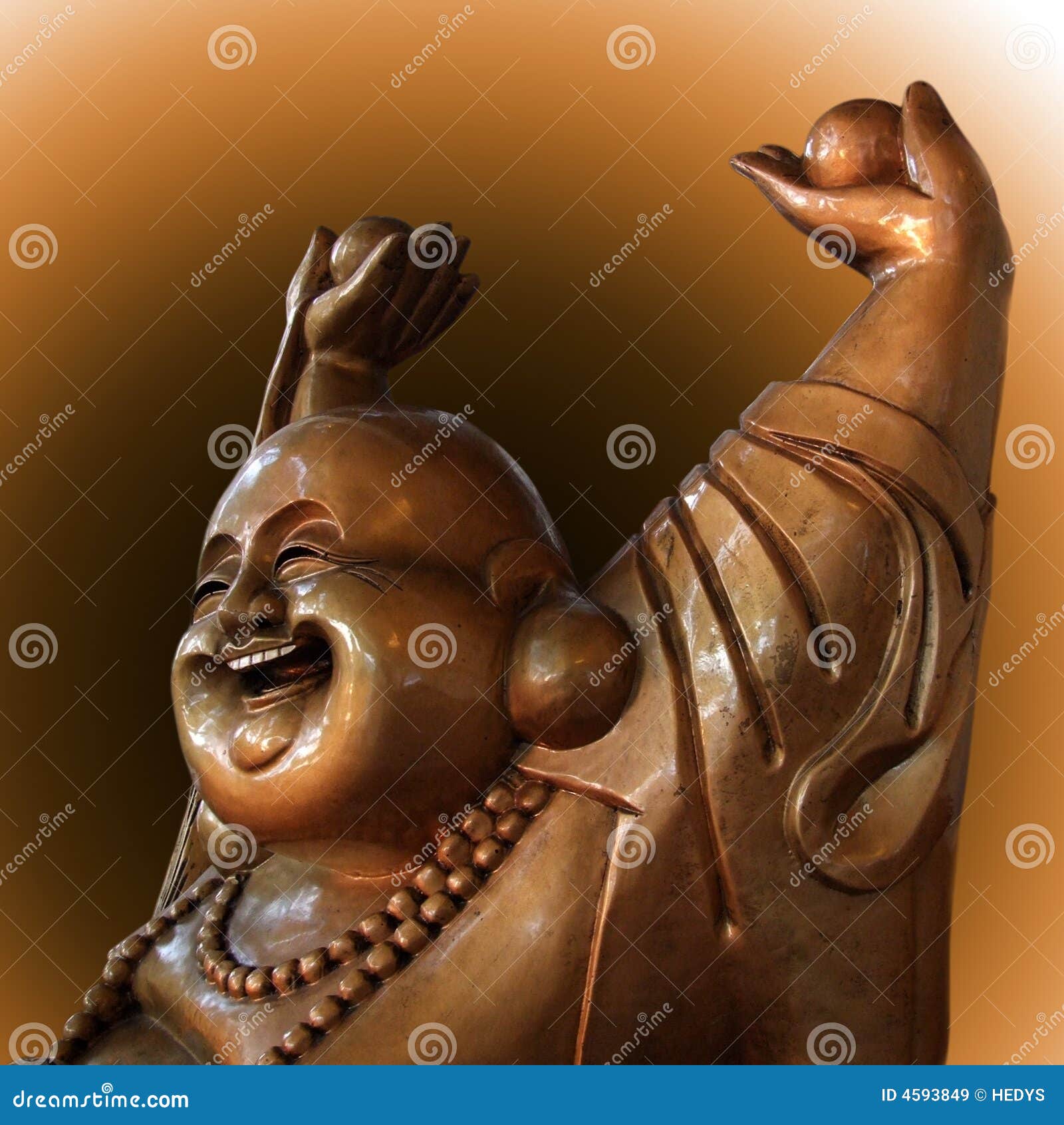 Happy Buddha figurine stock image. Image of cheer, buddhism 4593849