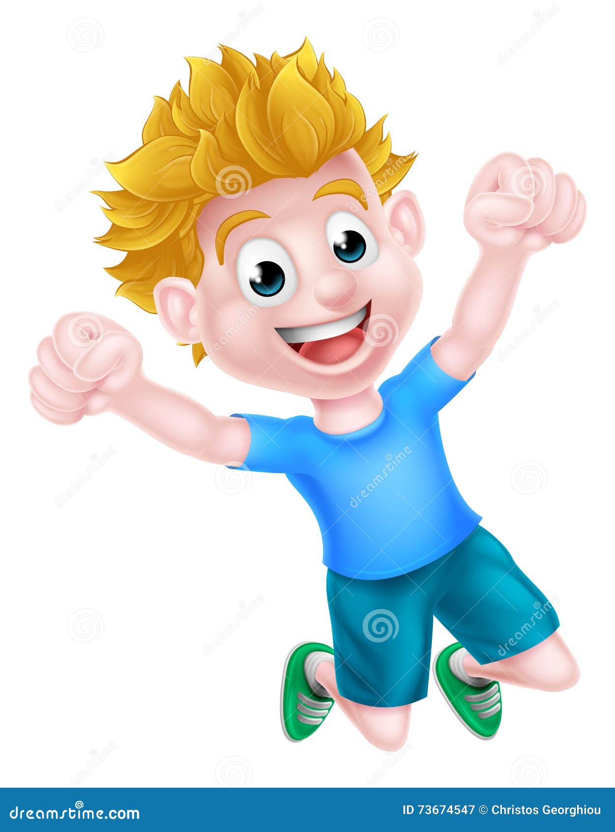 Happy Cartoon Boy Jumping stock vector. Illustration of garden - 73674547 Happy Cartoon Boy Jumping stock vector. Illustration of garden - 73674547