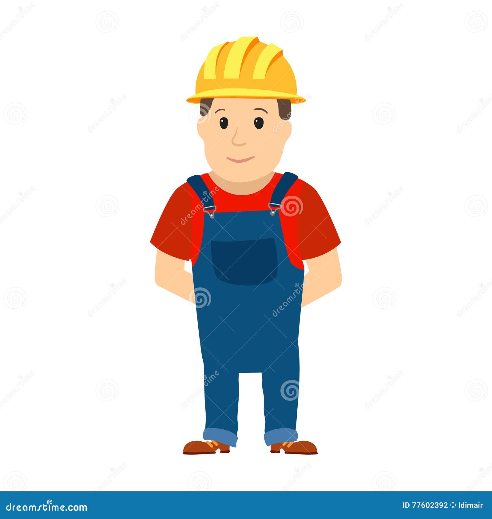 happy construction workers cartoon