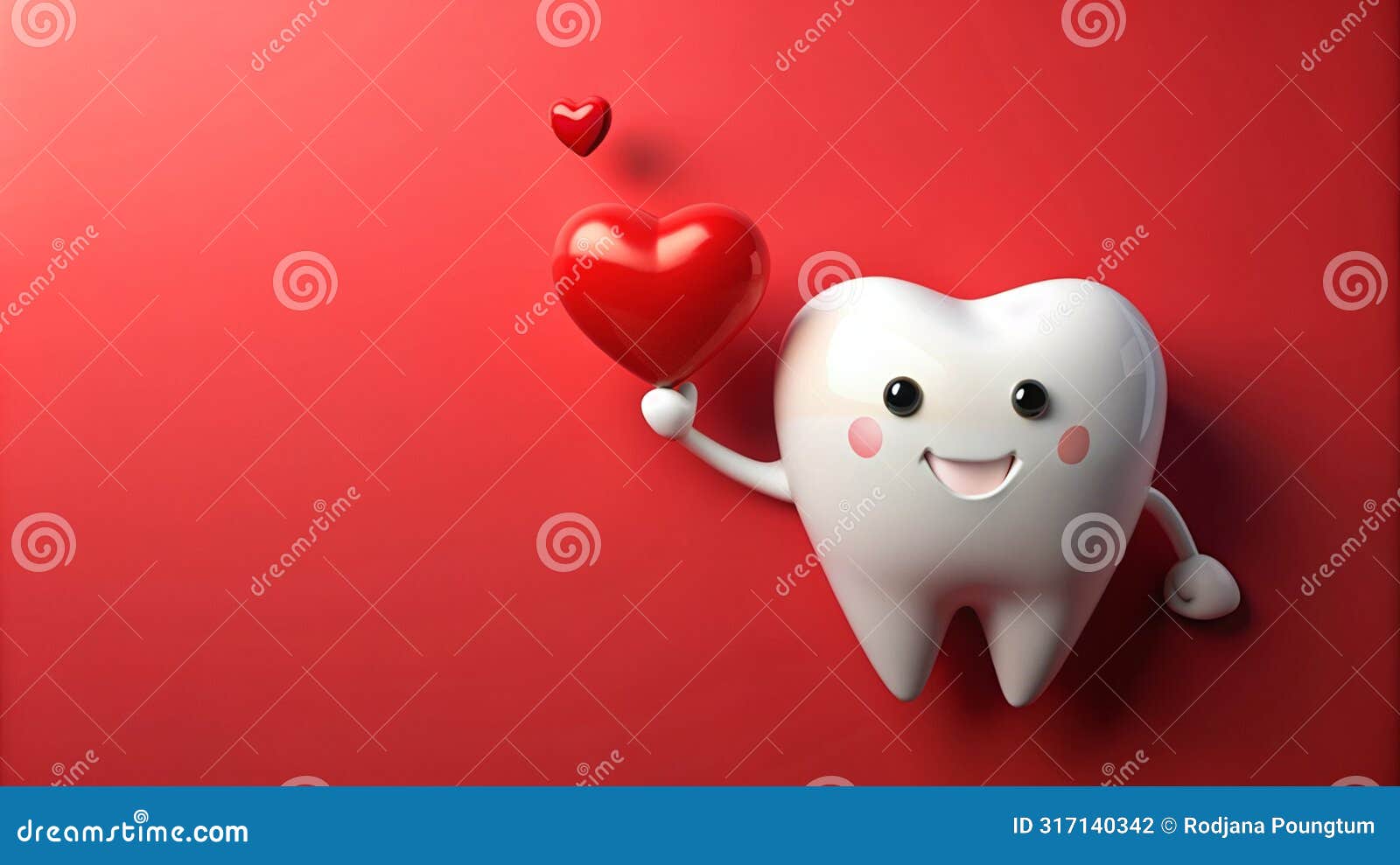 a happy cartoon with smiling teeth
