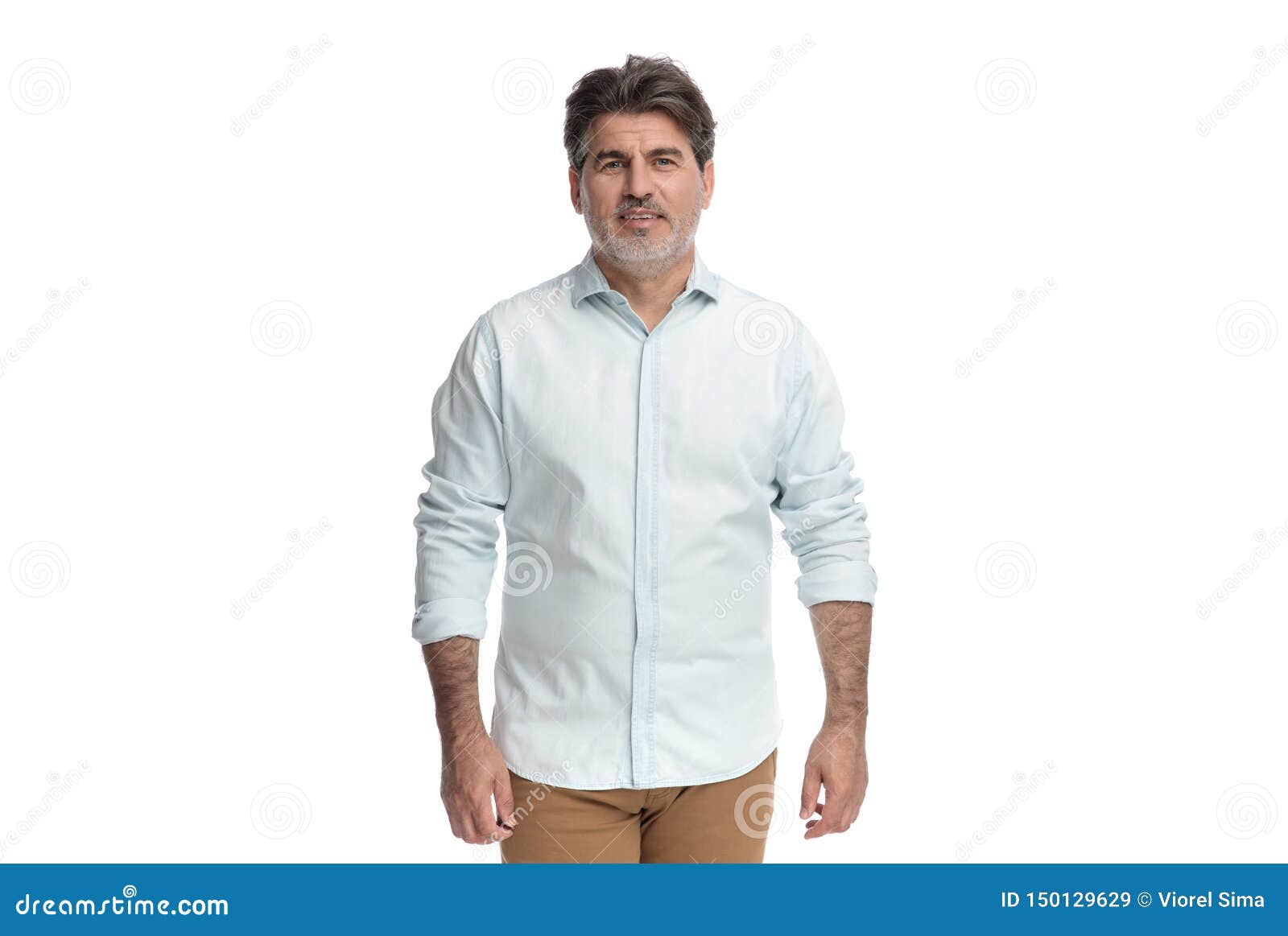 Male Character in White Shirt and Brown Pants, Businessman or Teacher in  Casual Clothes Isolated on White Background Stock Vector by ©vectorlab  535981984