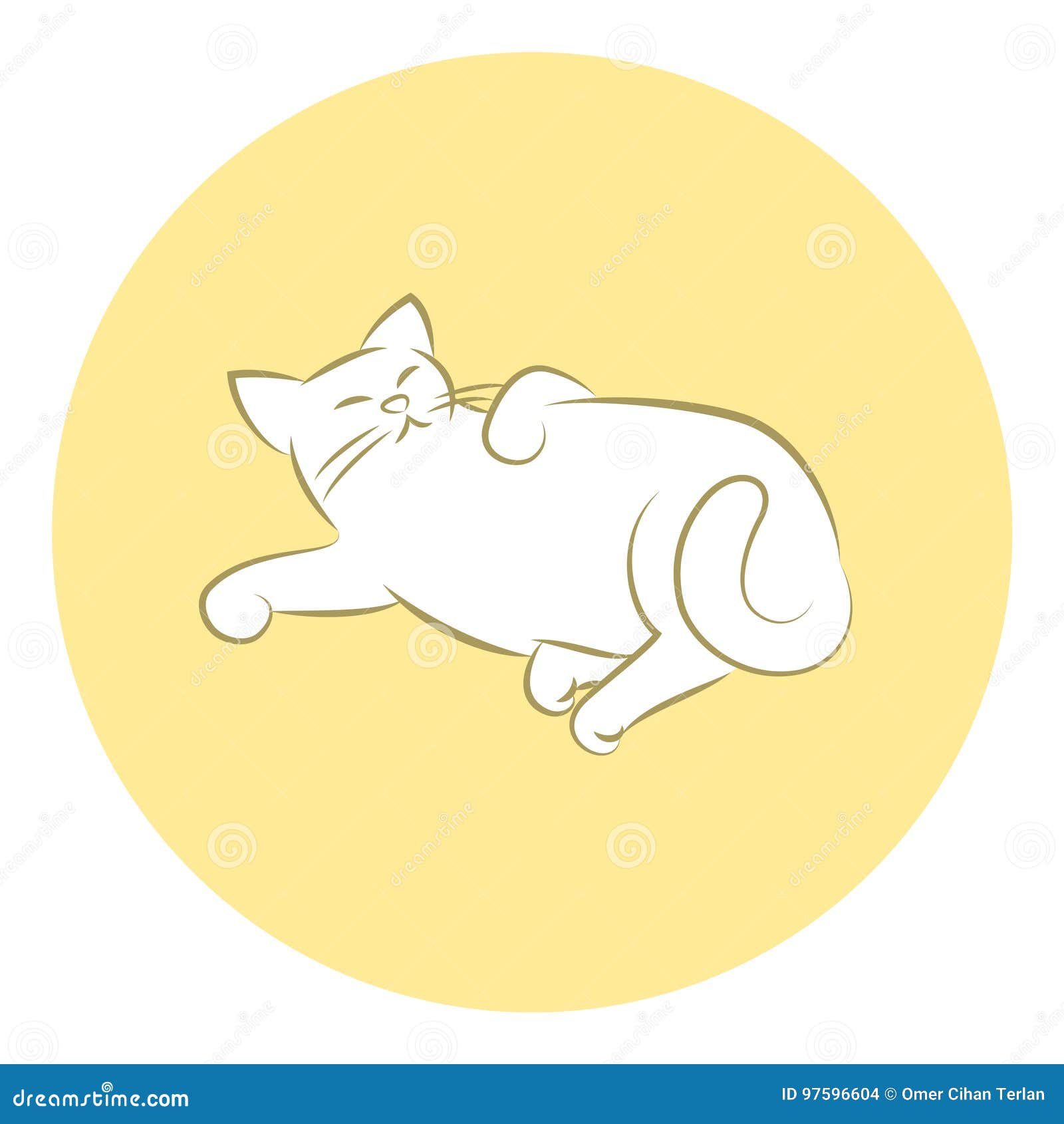 Cat Laying Down Stock Illustrations – 80 Cat Laying Down Stock