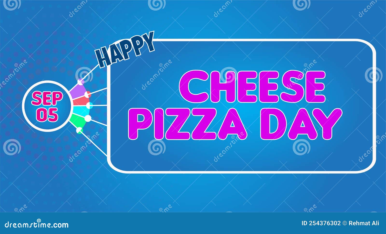Happy Cheese Pizza Day , September 05. Calendar of September Text