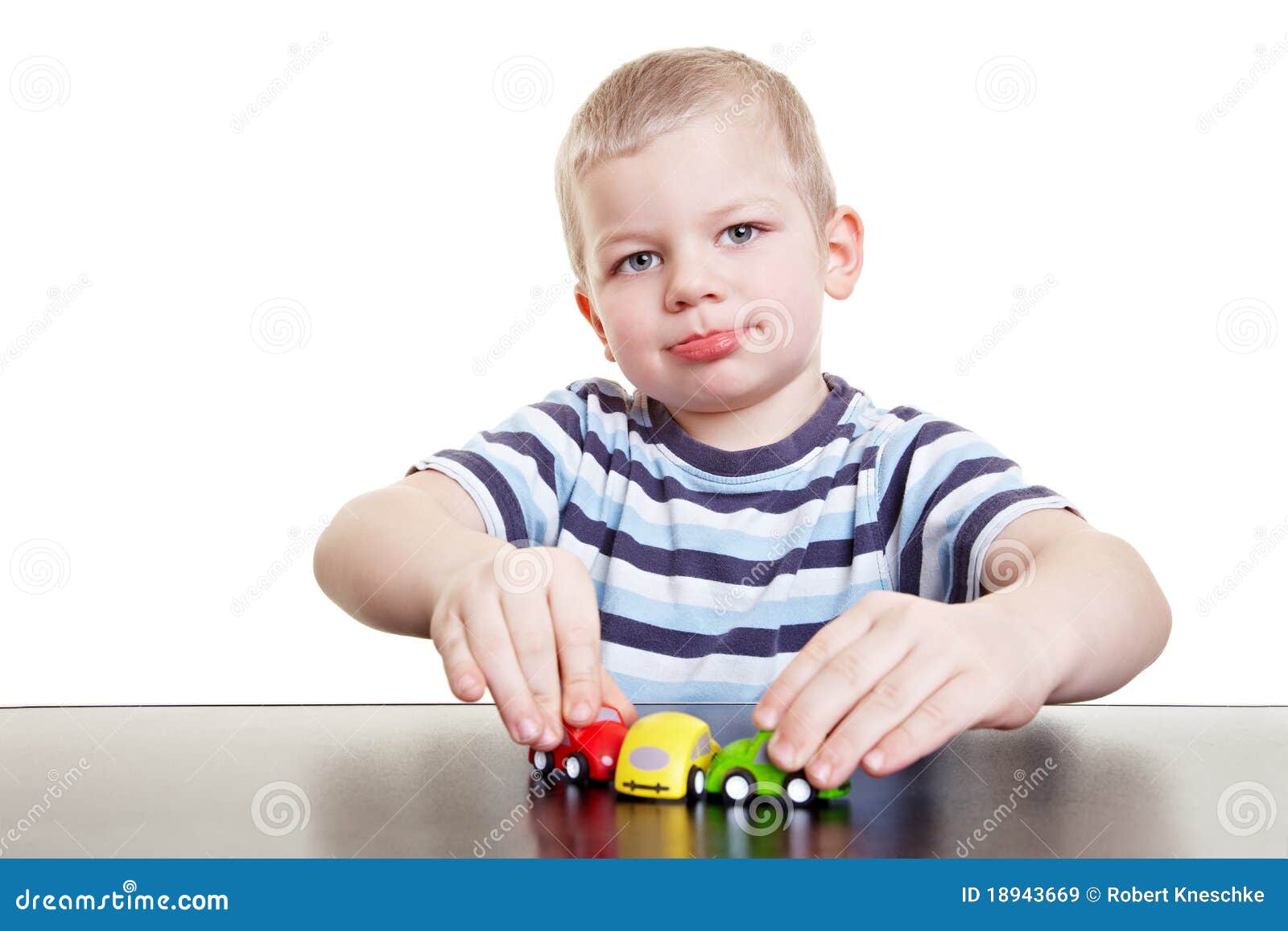 Happy Child Playing with Cars Stock Image Image of face, imagination