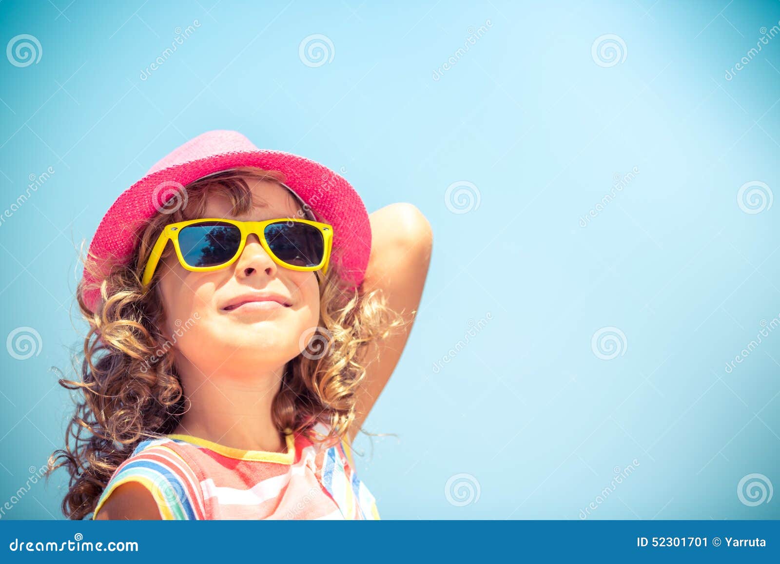 Happy Child on Summer Vacation Stock Image - Image of adventure ...