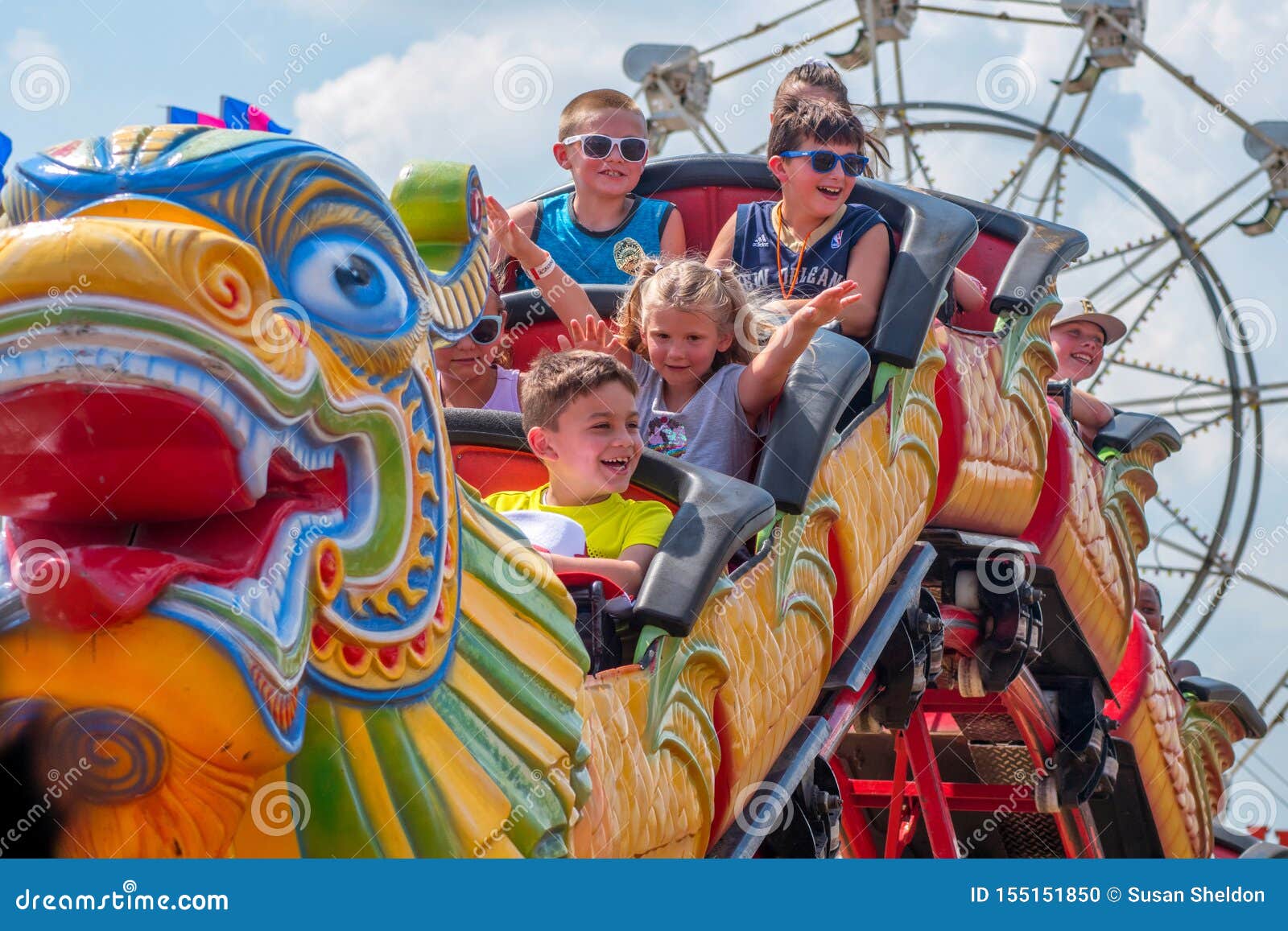 Rollercoaster Cartoon : Coaster Roller Ride Children Happy Preview ...