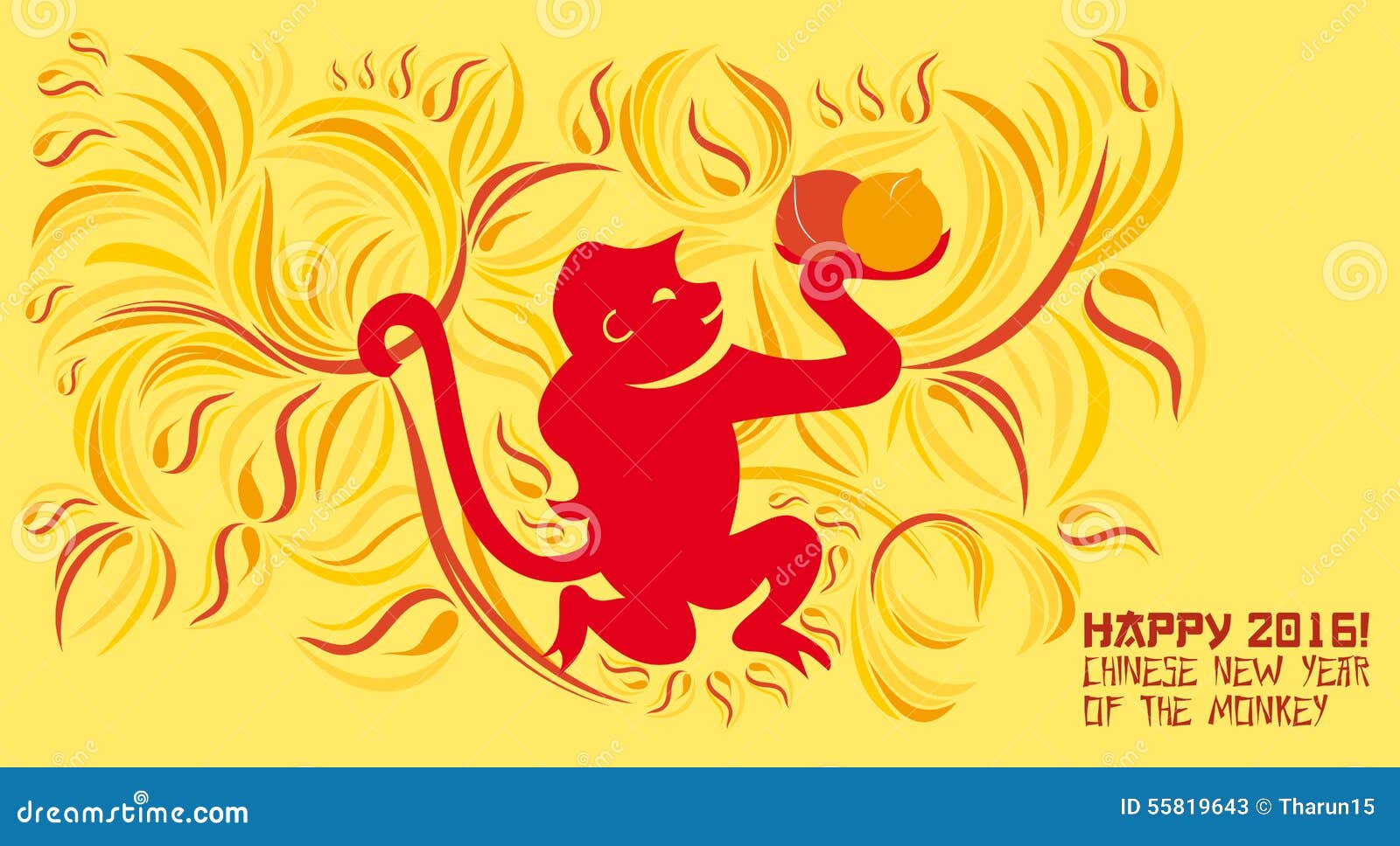 2016Happy Chinese New Year Stock Illustration Image: 55819643 2016Happy Chinese New Year Stock Illustration Image: 55819643