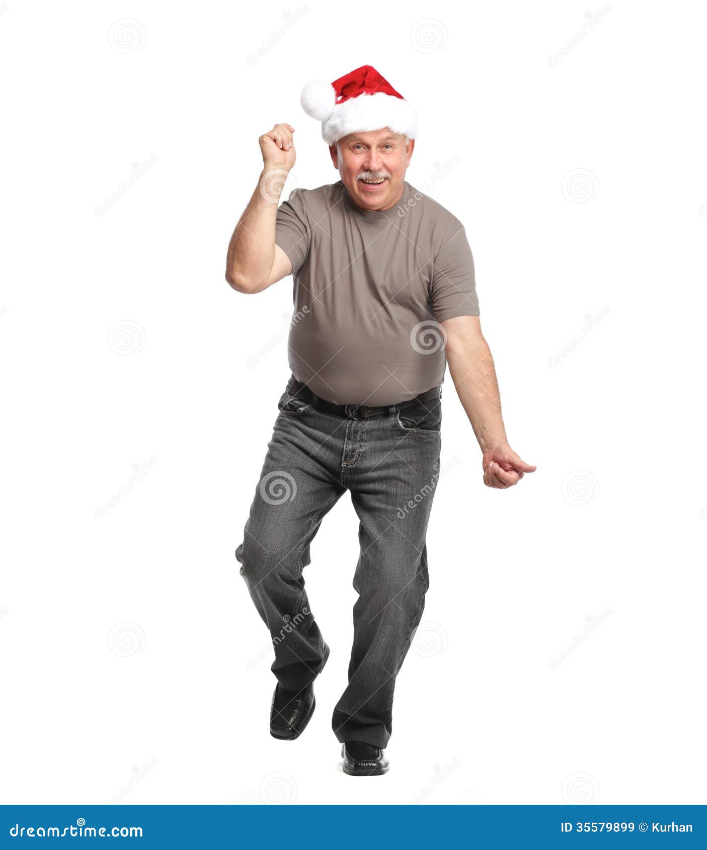 Happy Christmas man. stock image. Image of granddad, people - 35579899
