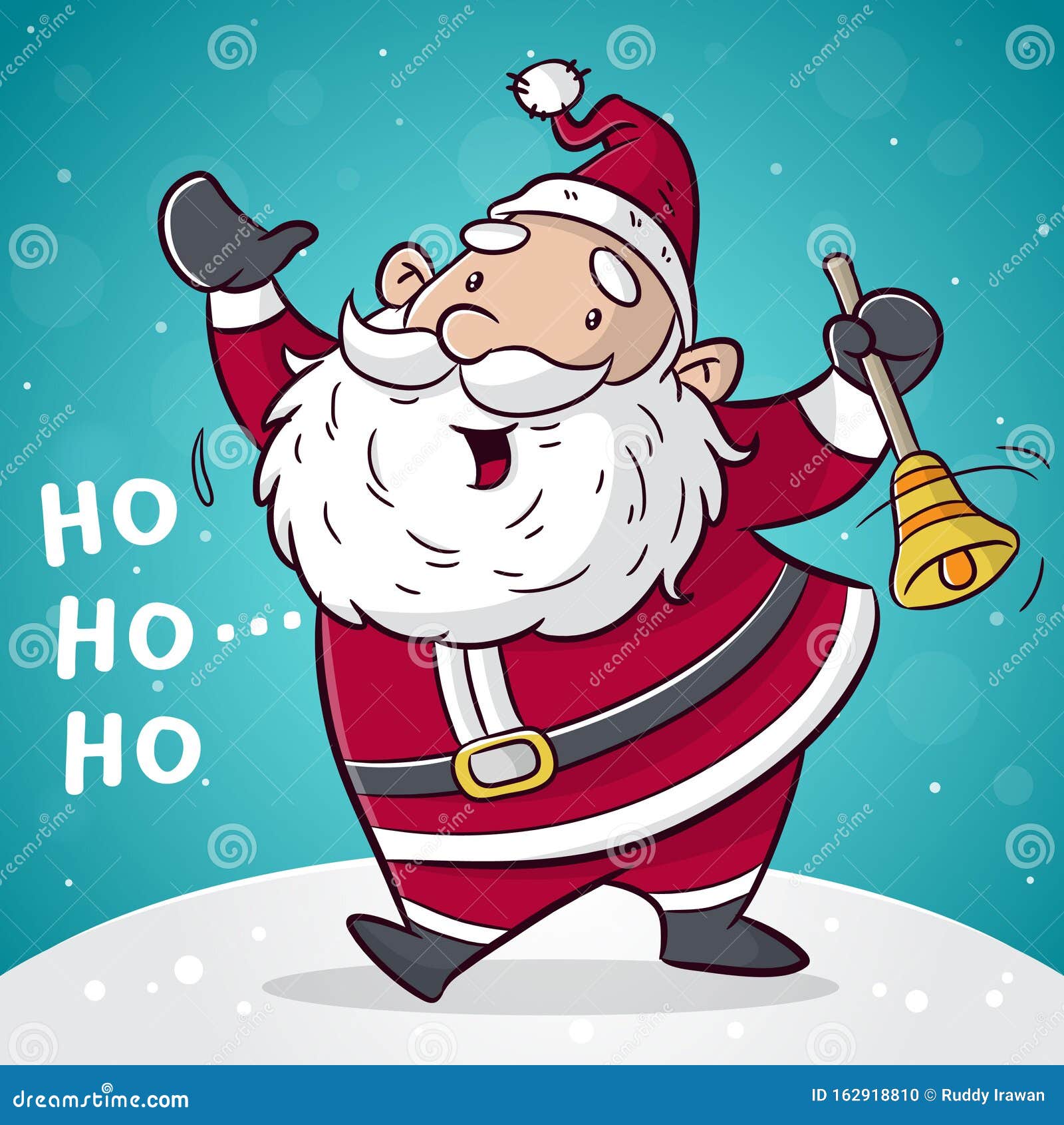 Happy Christmas Cartoon Vector Stock Vector - Illustration of claus ...