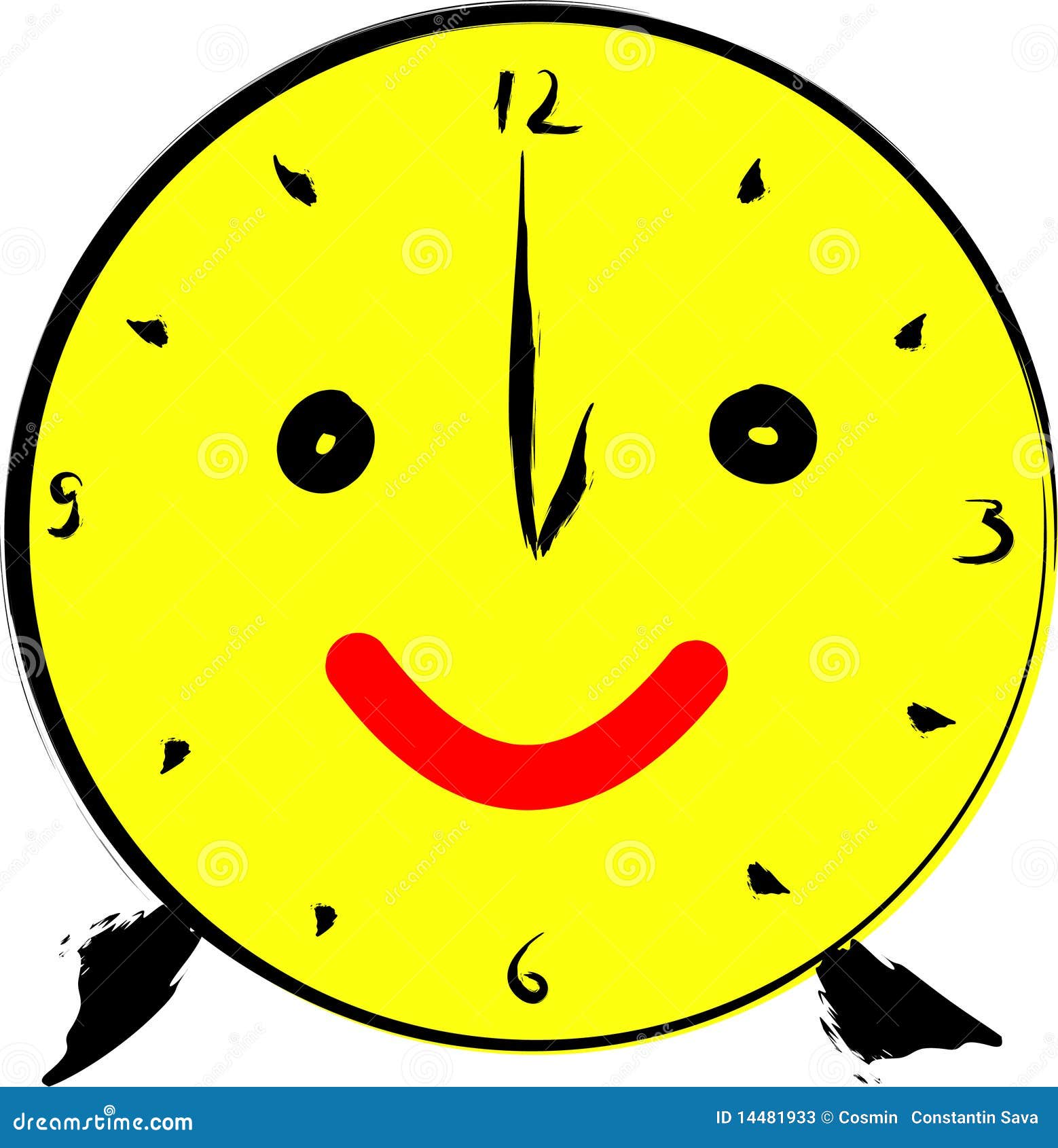 Happy Clock Stock Photos Image 14481933