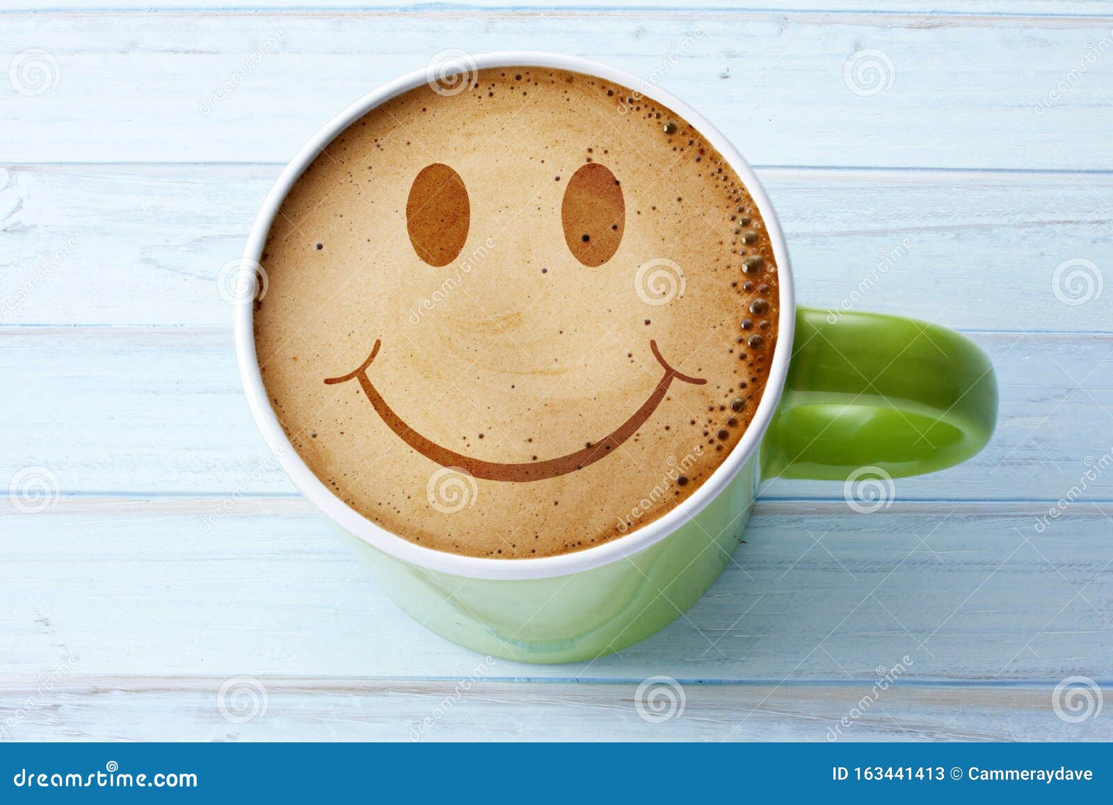 Happy Coffee Cup Smiley Face Stock Image - Image of pleasure ...