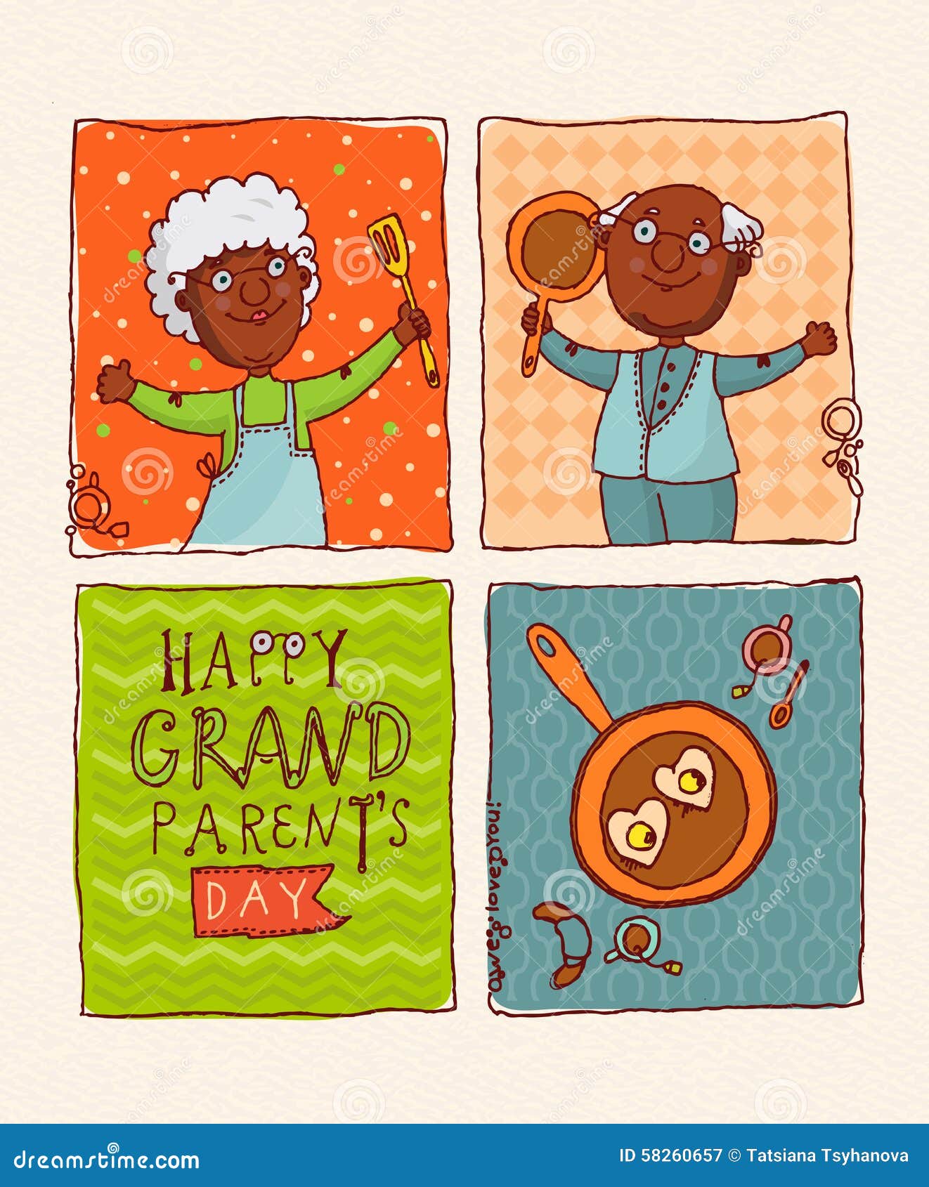 Happy Couple African American Retirees. Happy Grandparents Happy Couple African American Retirees. Happy Grandparents