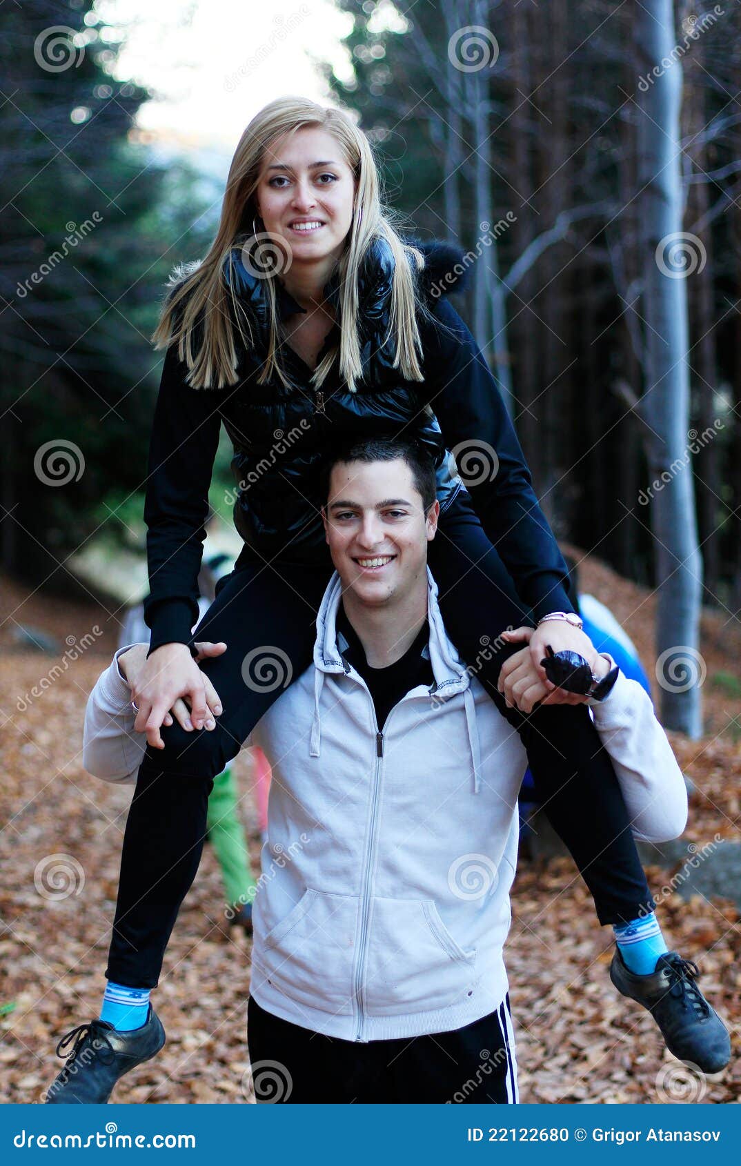 Happy couple having fun stock photo. Image of boyfriend - 22122680